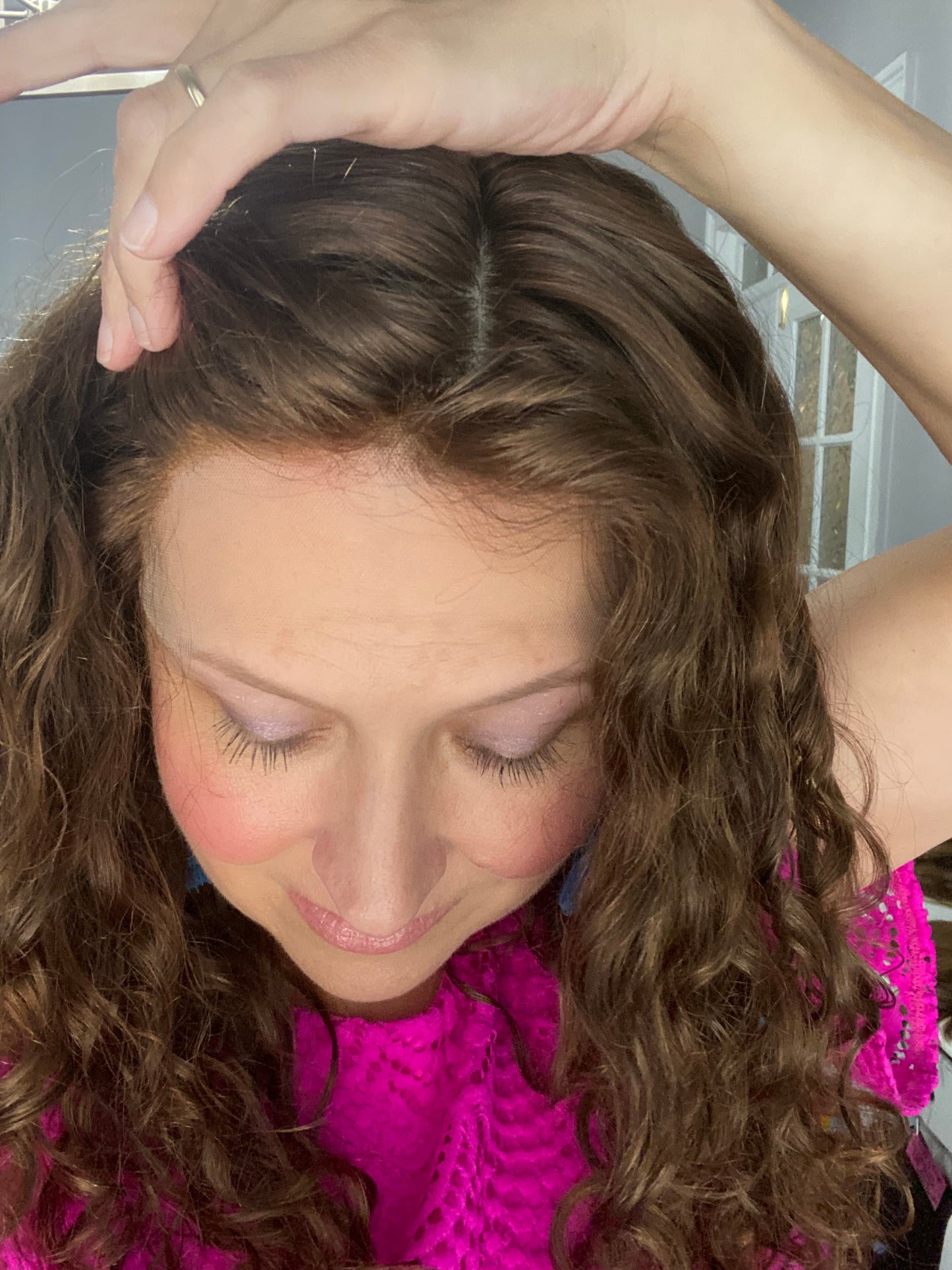Full Wig- Naturally Curly Medium Brown 13-20”