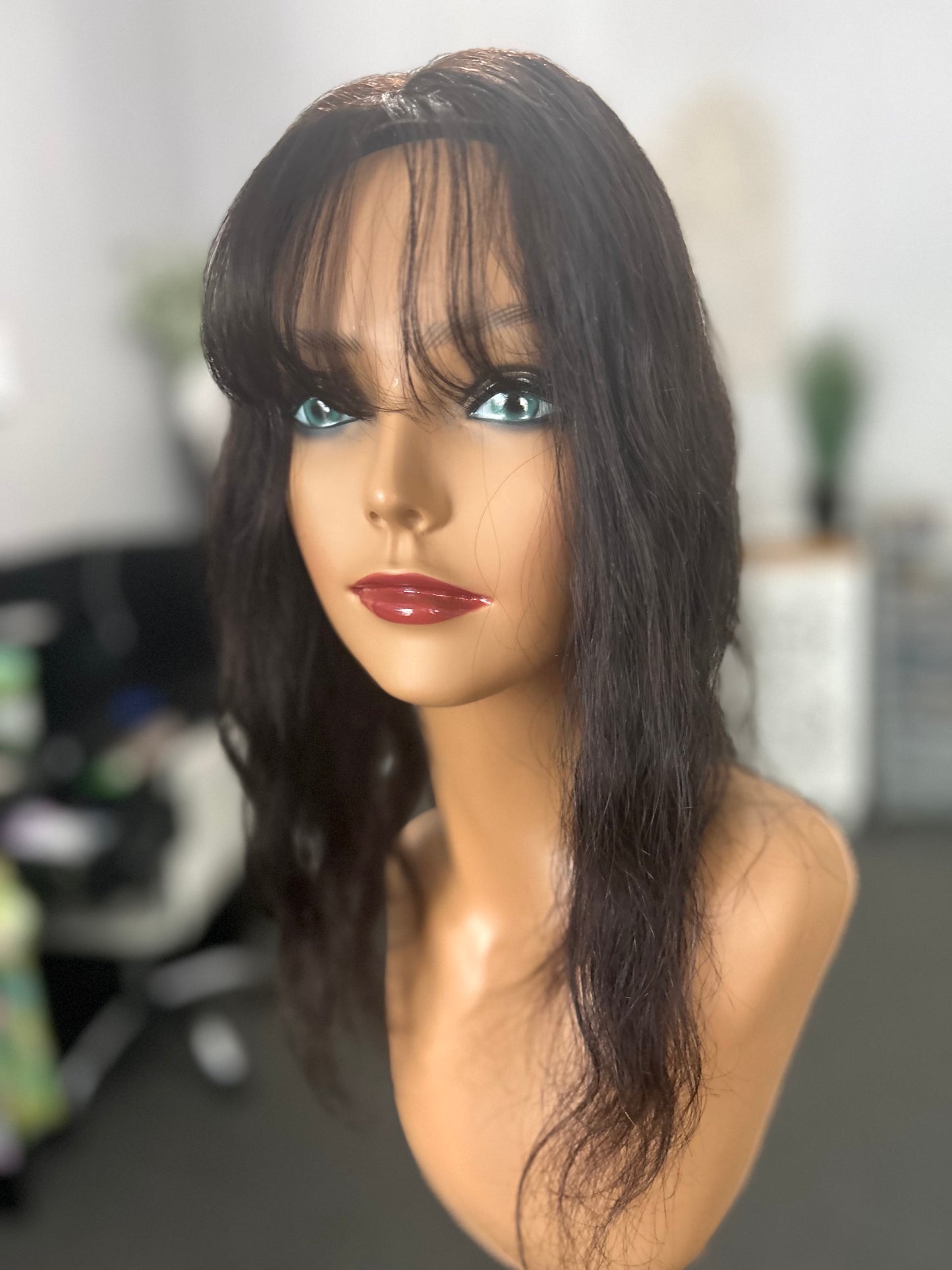 Sample topper/natural Black- 4.5x3, 15”