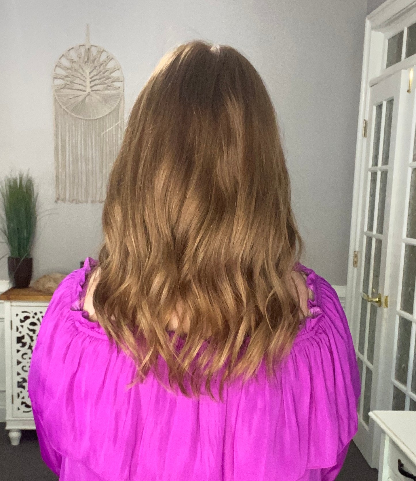 Topper Virgin European dark blond level 7 9x9, 17-18”