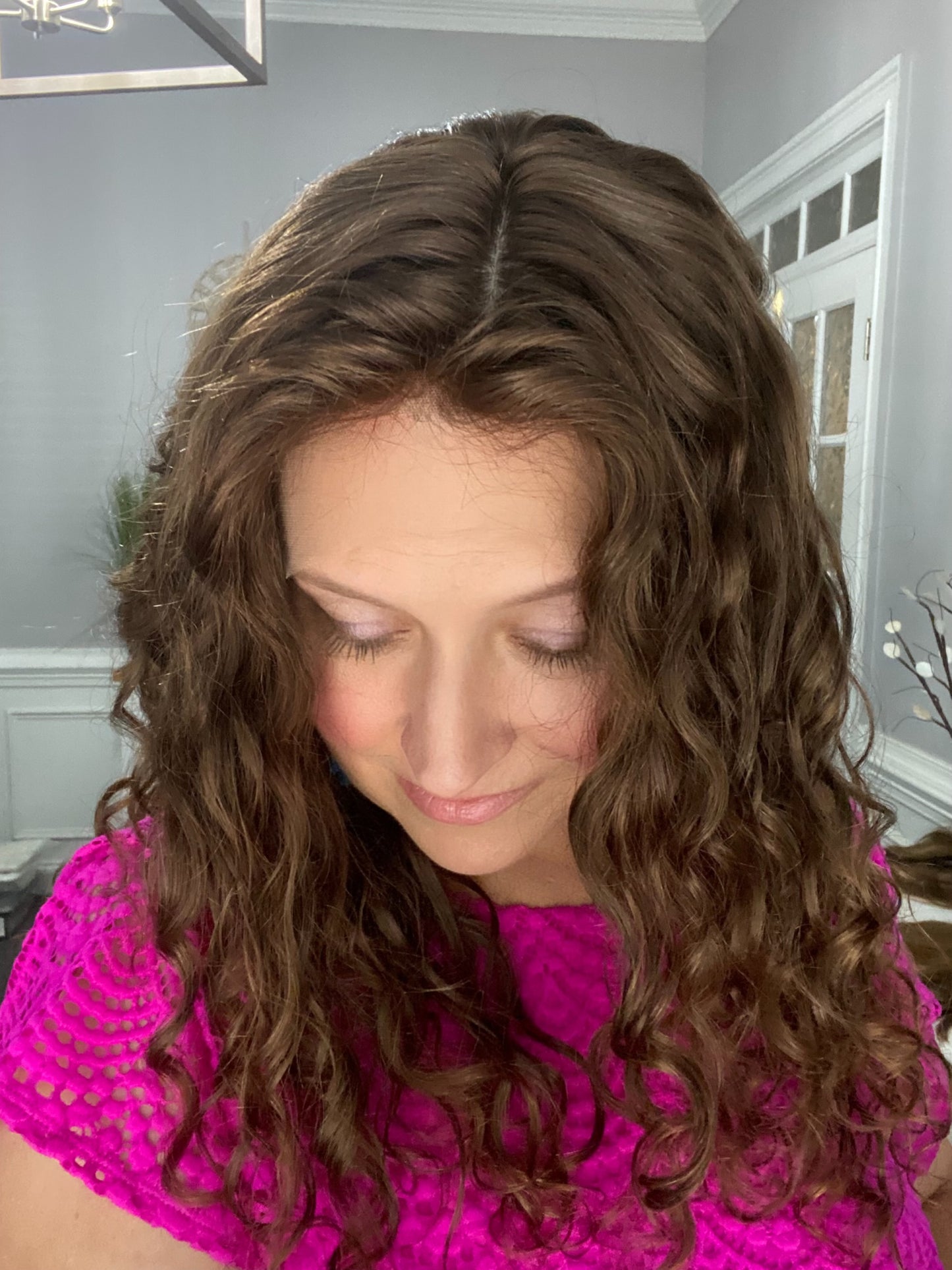 Full Wig- Naturally Curly Medium Brown 13-20”