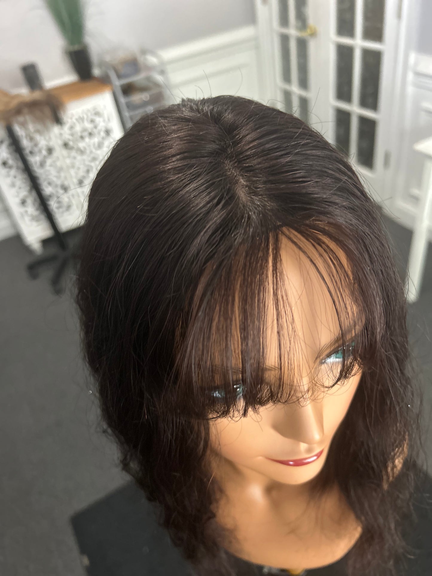 Sample topper/natural Black- 4.5x3, 15”