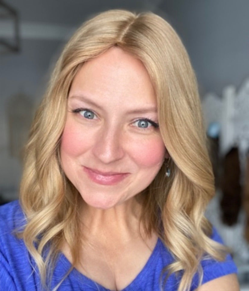 Topper- Virgin European Light Blonde, 8x8 - 15-17”