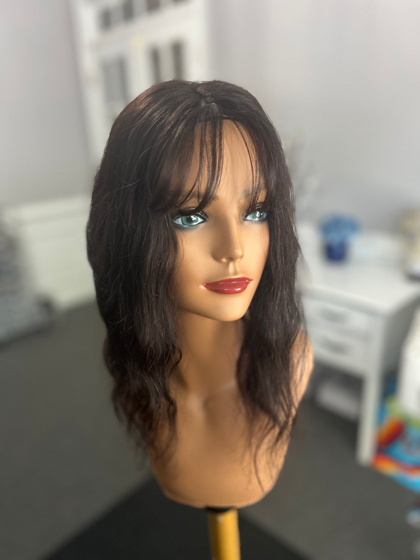 Sample topper/natural Black- 4.5x3, 15”