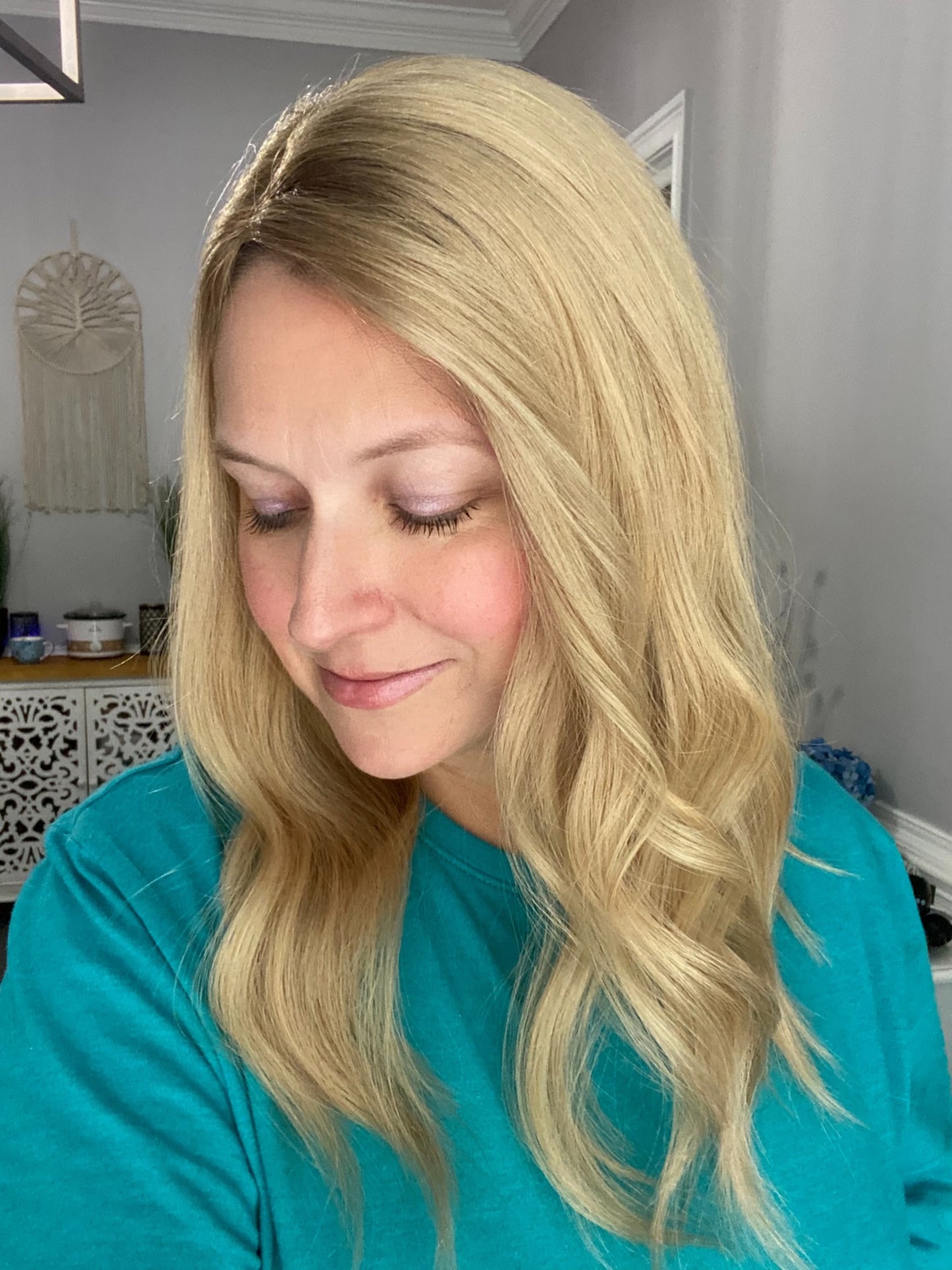Mono Topper- Light warm blond 5x6, 17-19”