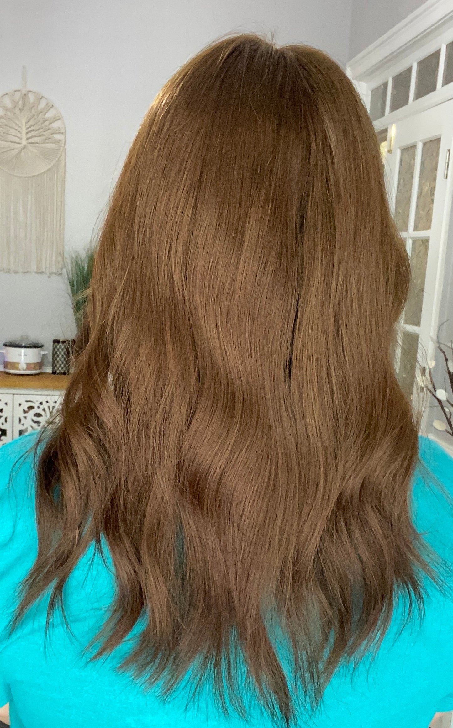 Mono Topper- Dark/medium brown 5x6, 17-19”
