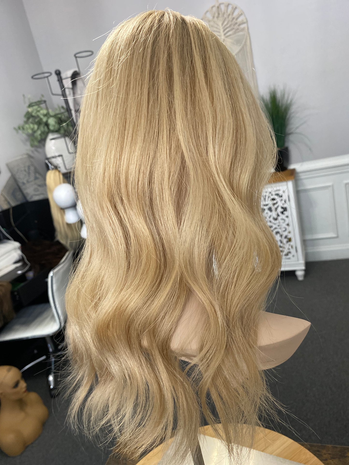 Mono Topper- Light warm blond 5x6, 17-19”