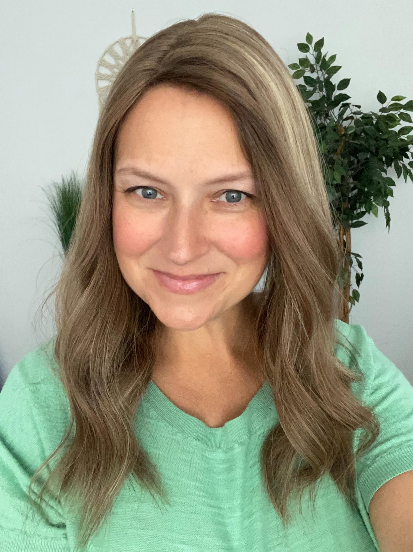 Pre order- available May 1st -Topper - 8x8, 17-19” Ashy dark blond