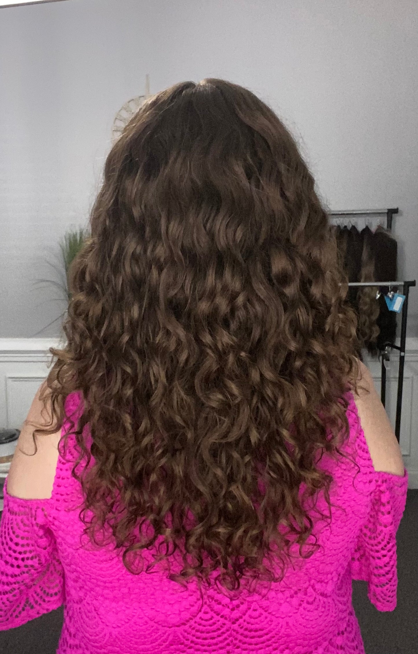 Full Wig- Naturally Curly Medium Brown 13-20”