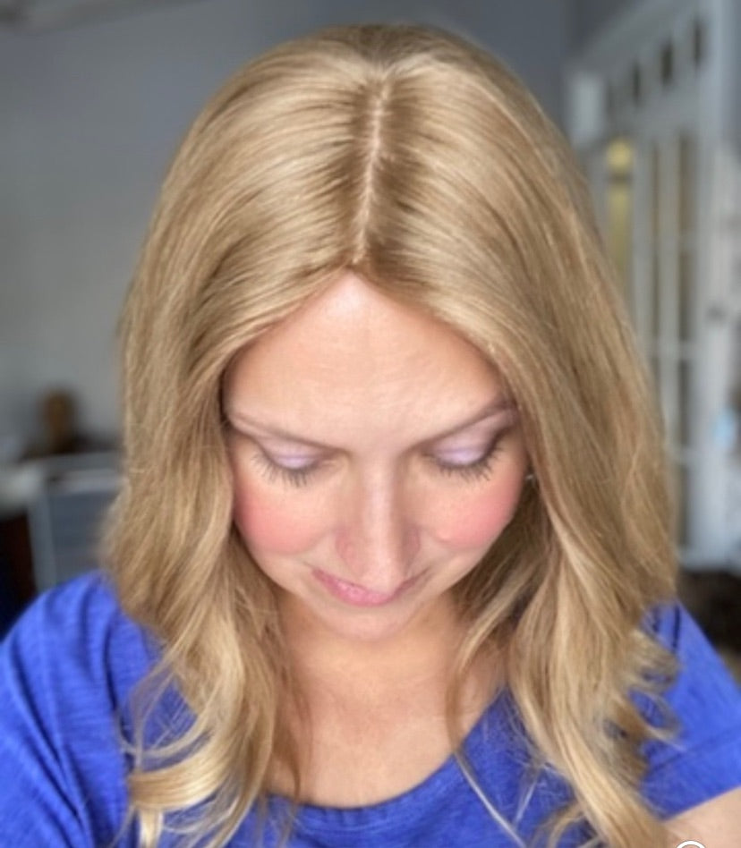 Topper- Virgin European Light Blonde, 8x8 - 15-17”