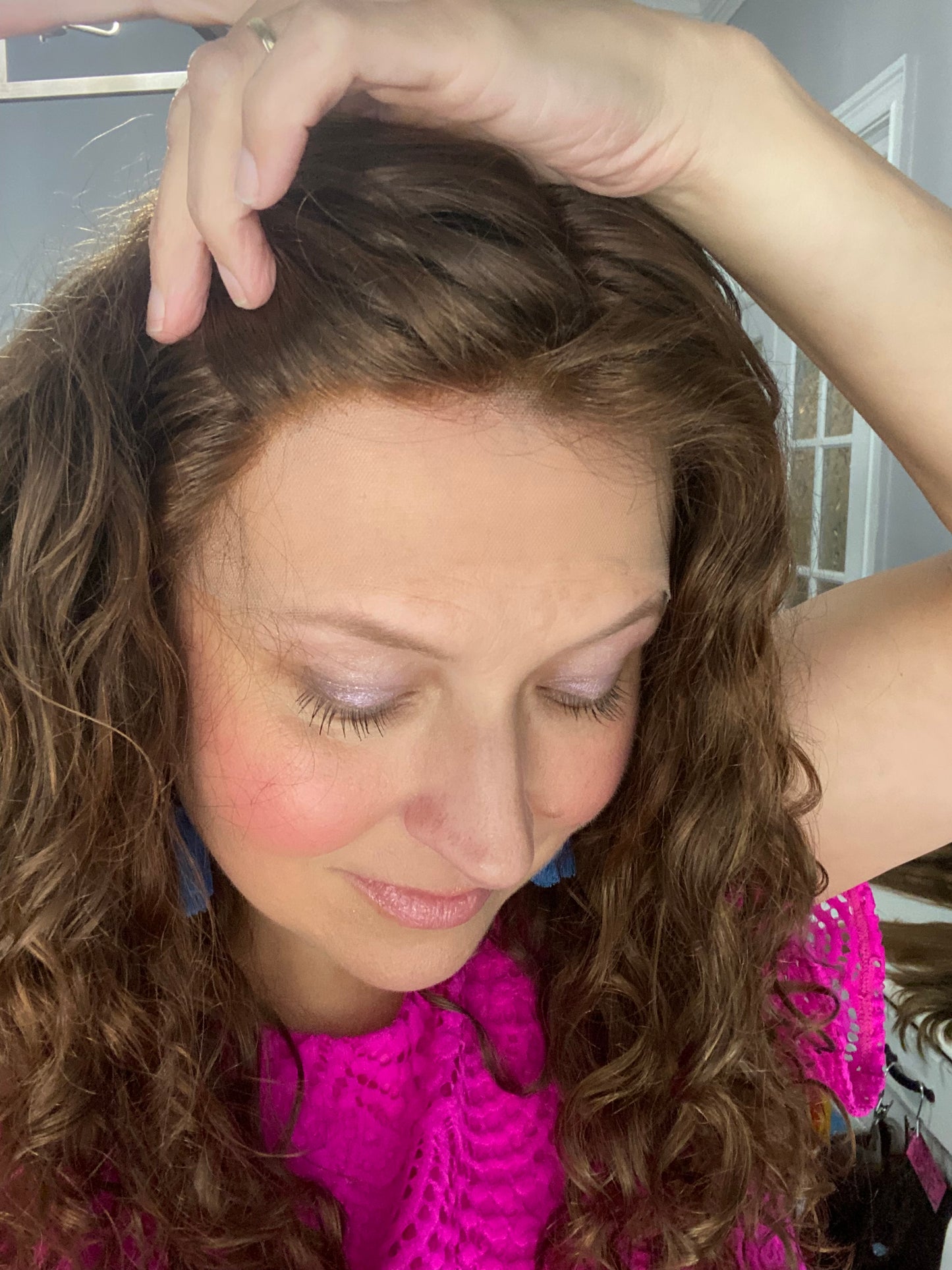 Full Wig- Naturally Curly Medium Brown 13-20”