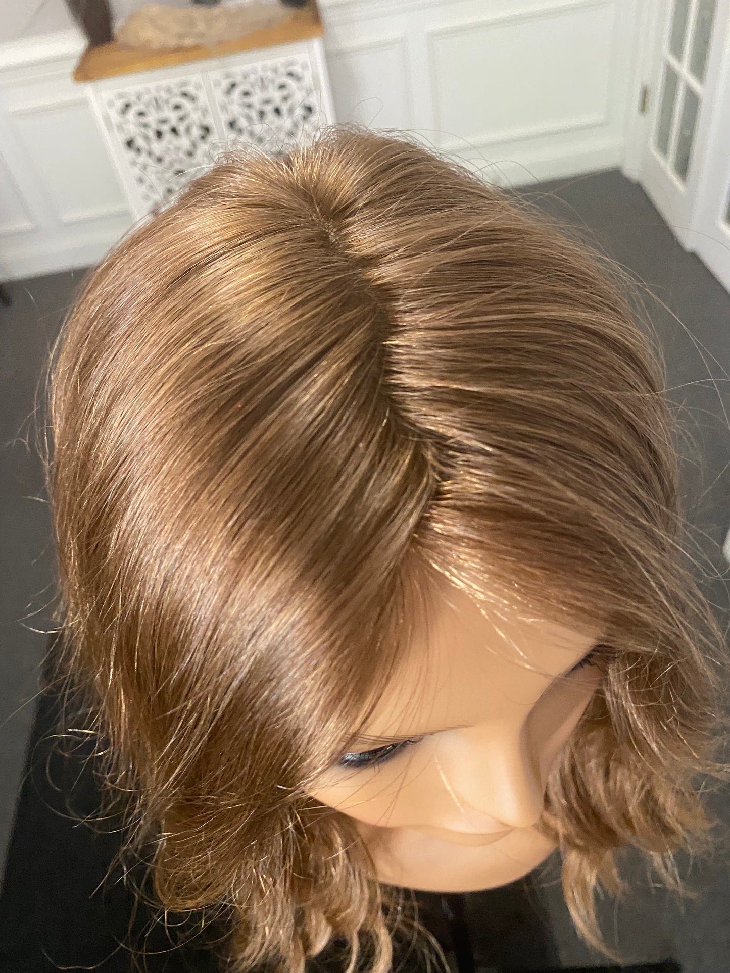 Topper Virgin European dark blond level 7 9x9, 17-18”