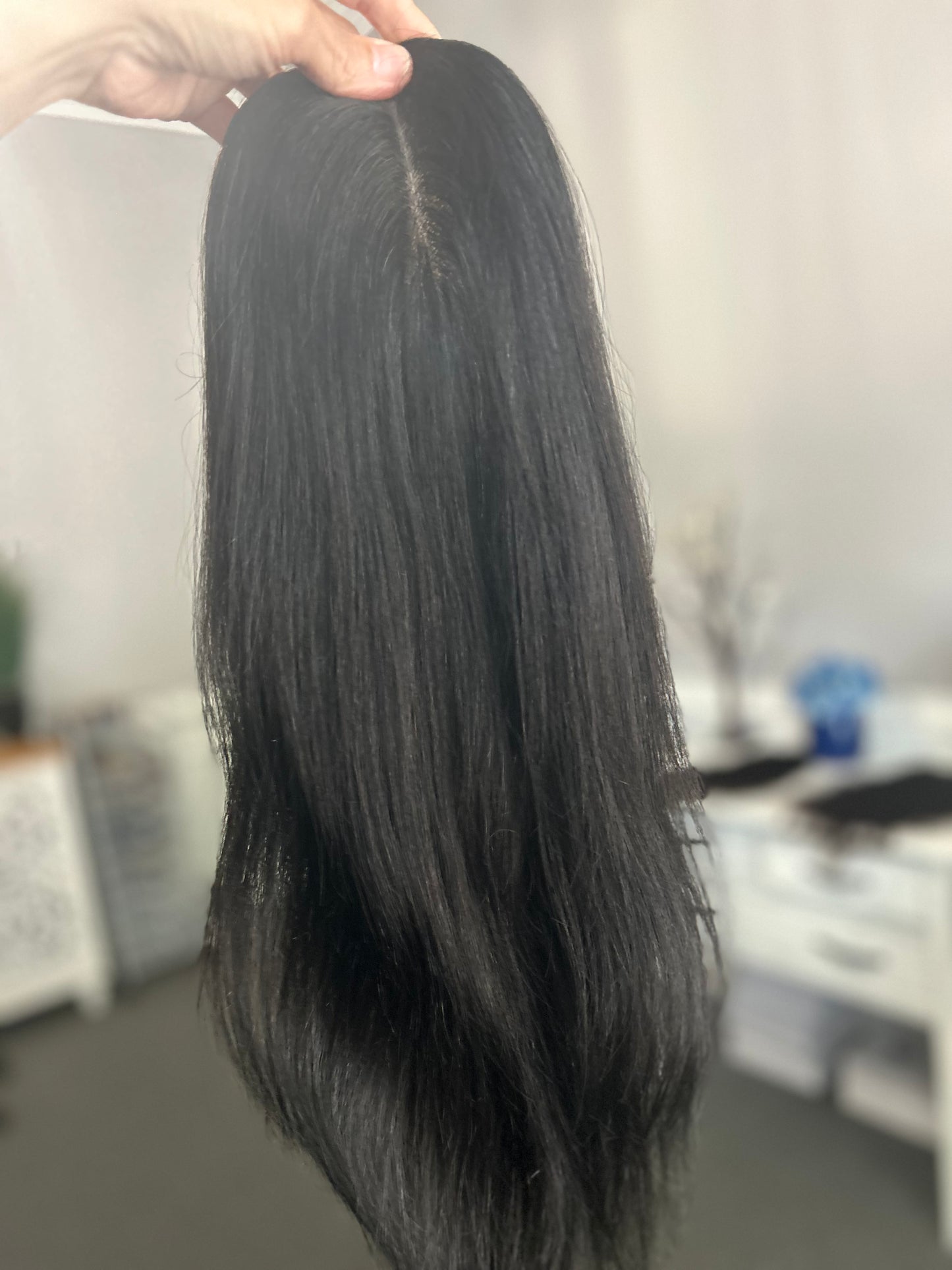 Sample topper/natural Black- 5x6, 18”