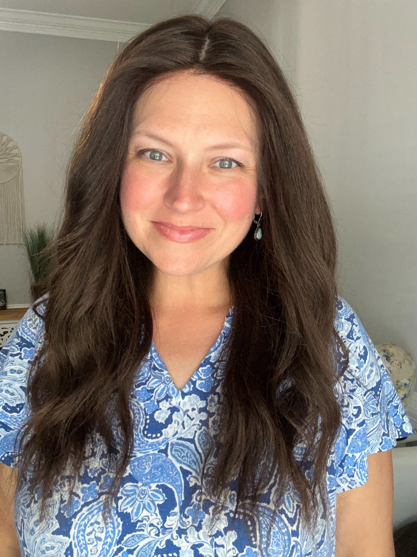 Full Wig- Virgin European dark Brown, medium cap, 18-21”