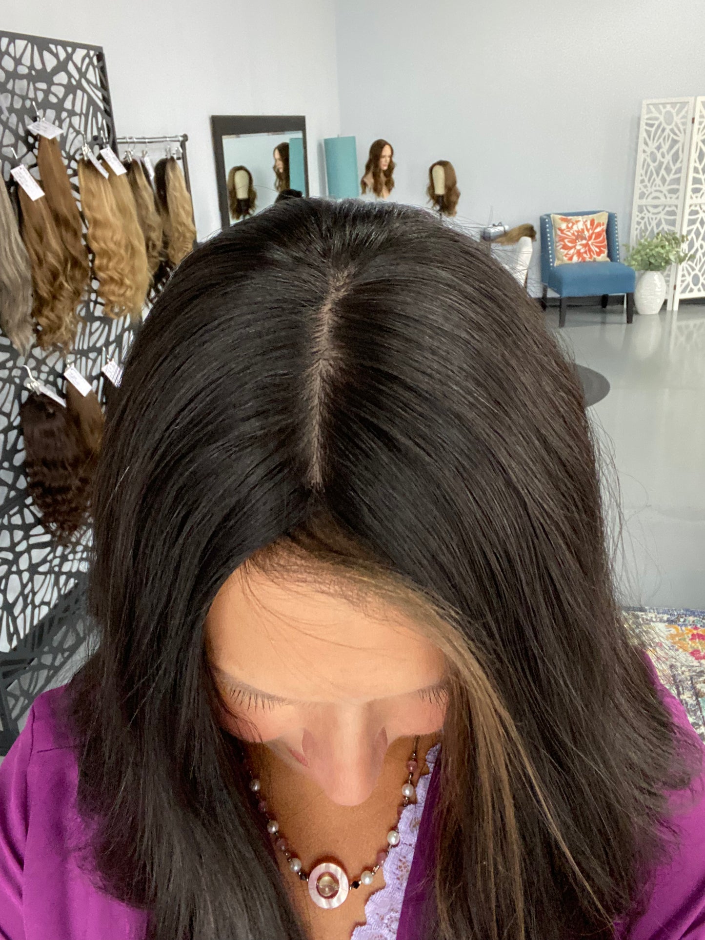 Natural black, Natural Virgin Hair. Human Hair Topper