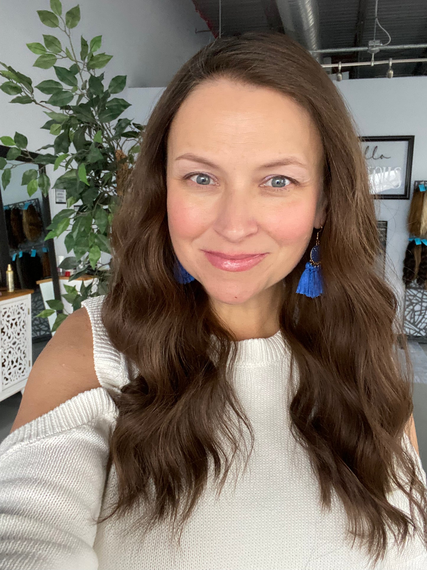 Lace Top Topper - Dove, 19”