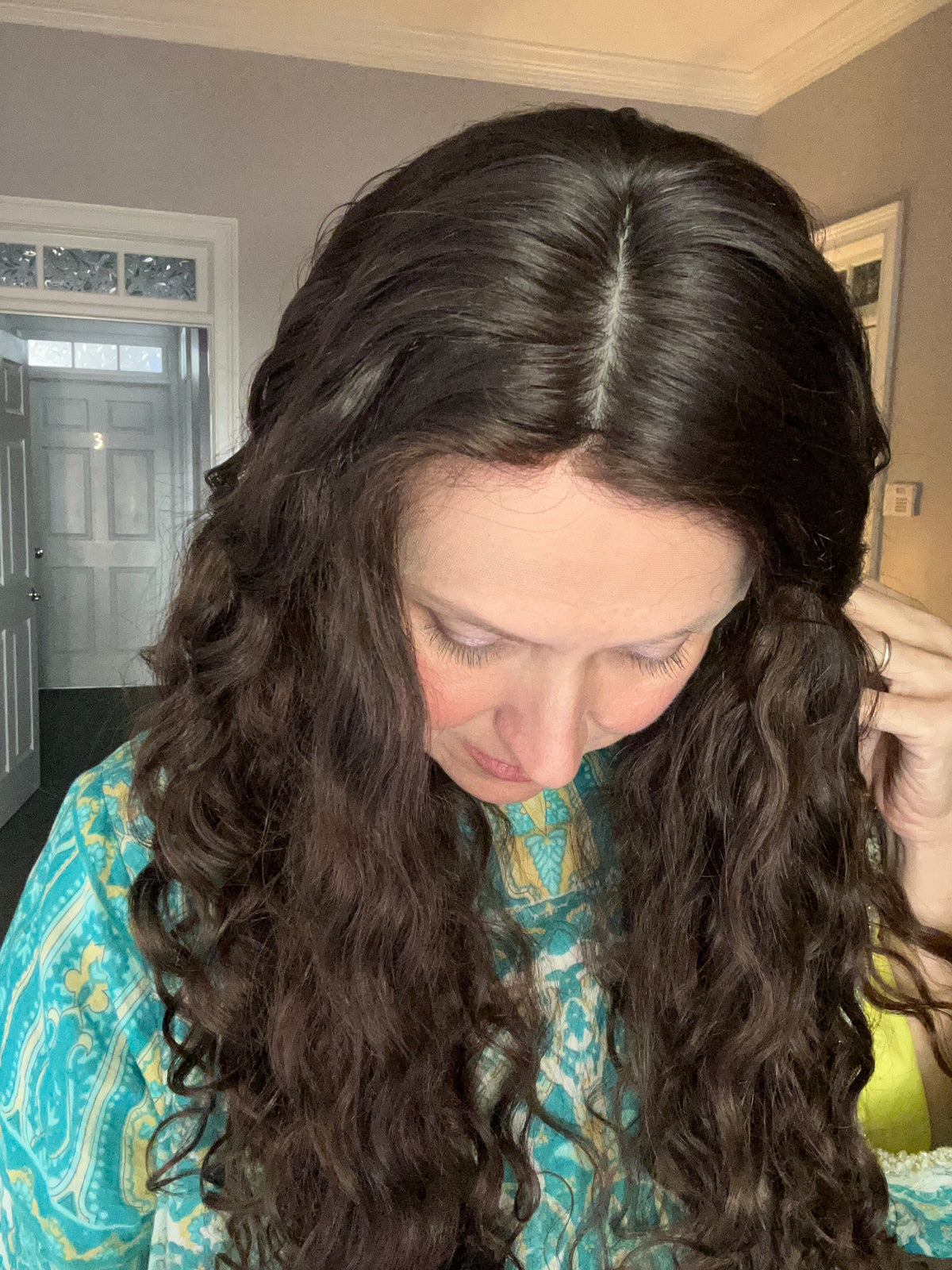 *Ready to Ship* Full Wig - Silk top Lace Front Dark brown 22-25”