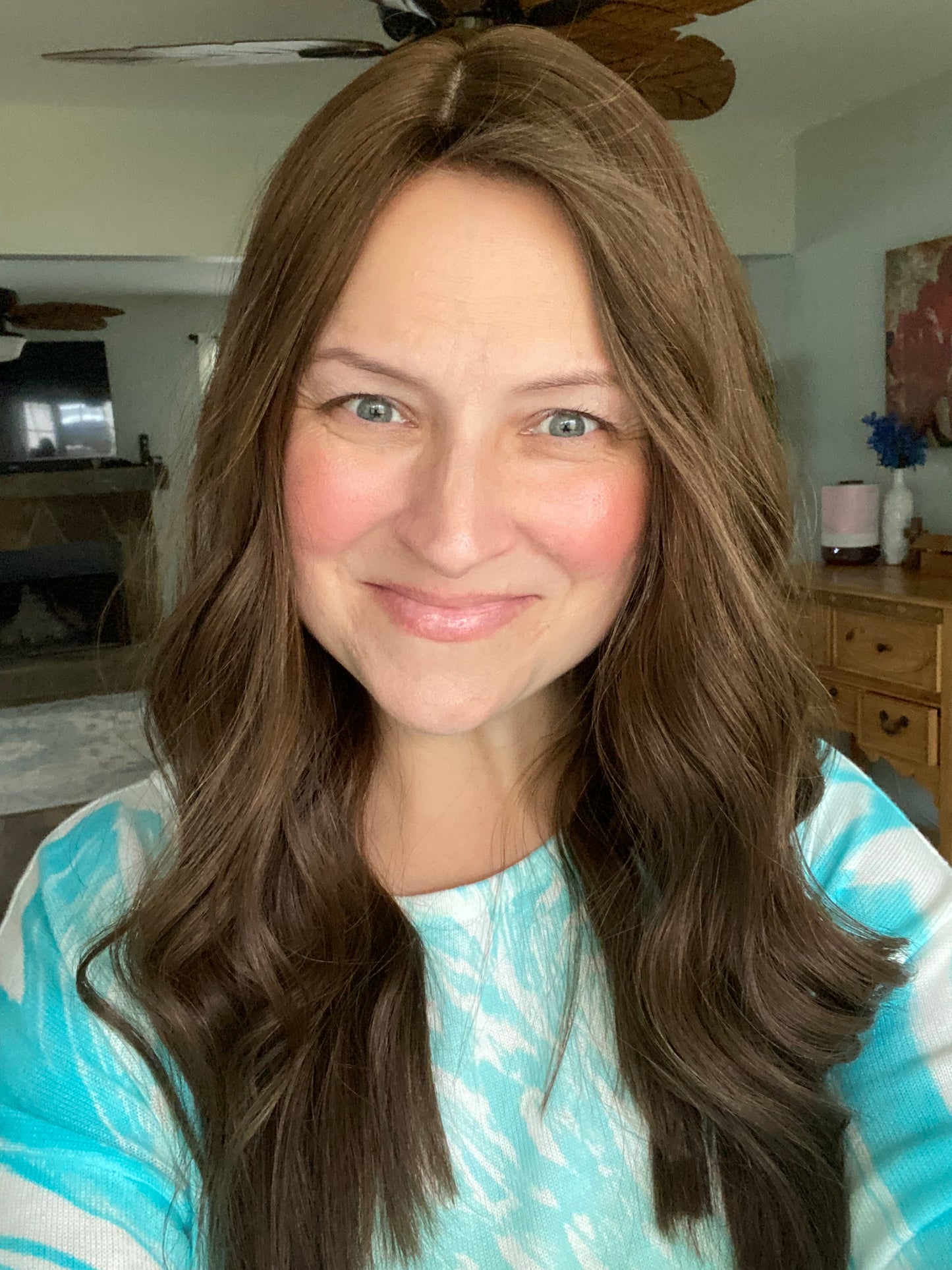 Neutral medium brown approx. level 4 Human Hair Topper