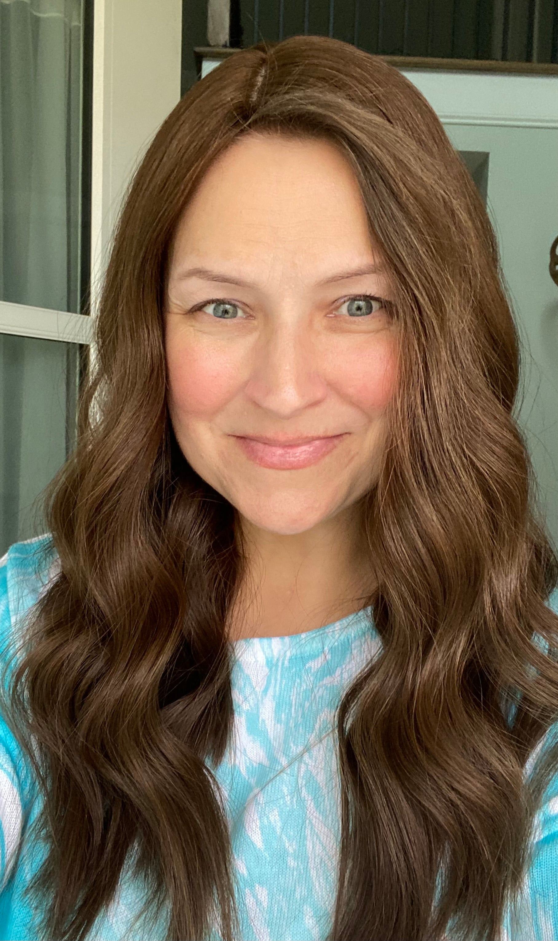 Neutral medium brown approx. level 4 Human Hair Topper