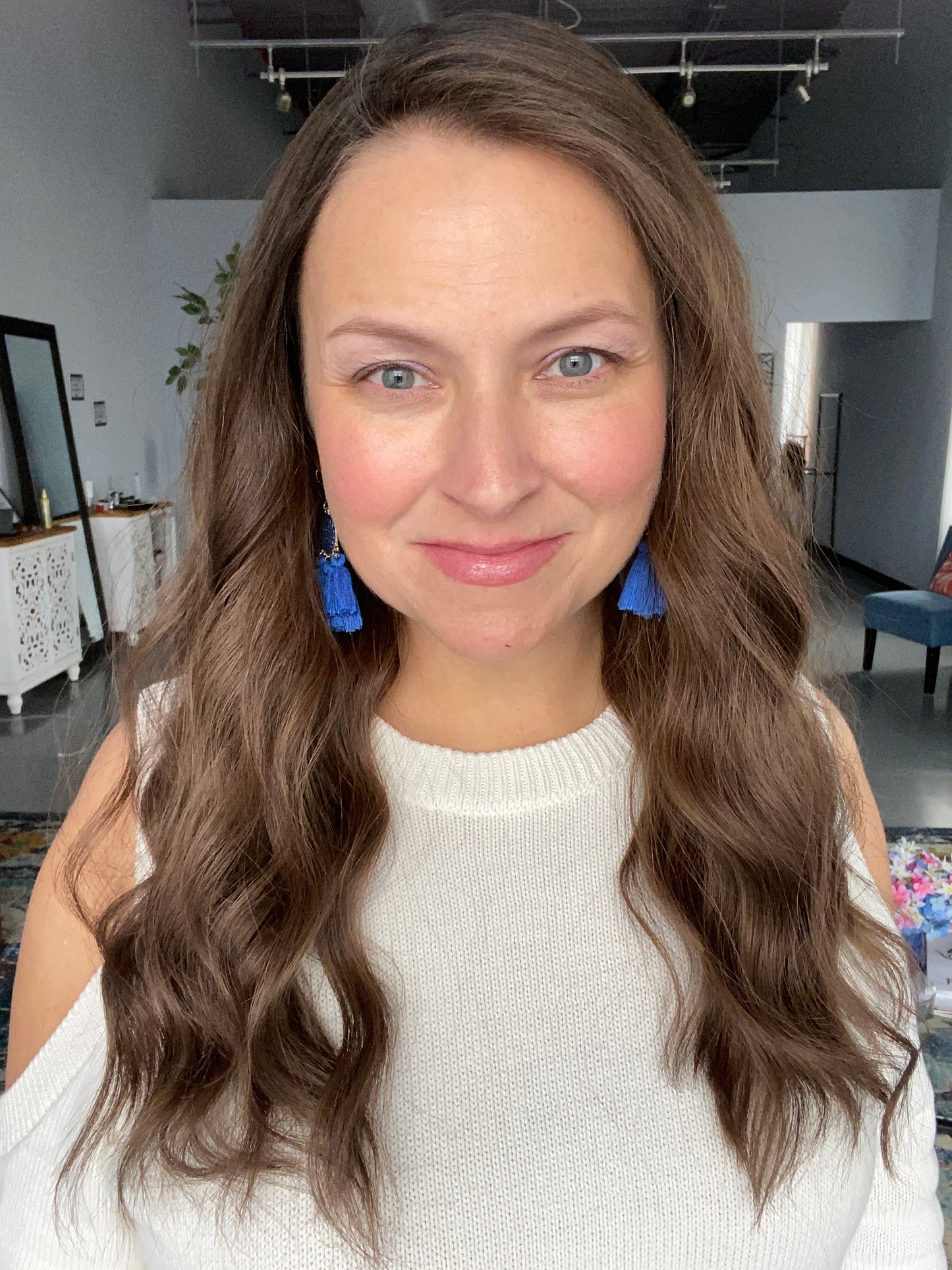 Lace Top Topper - Dove, 19”