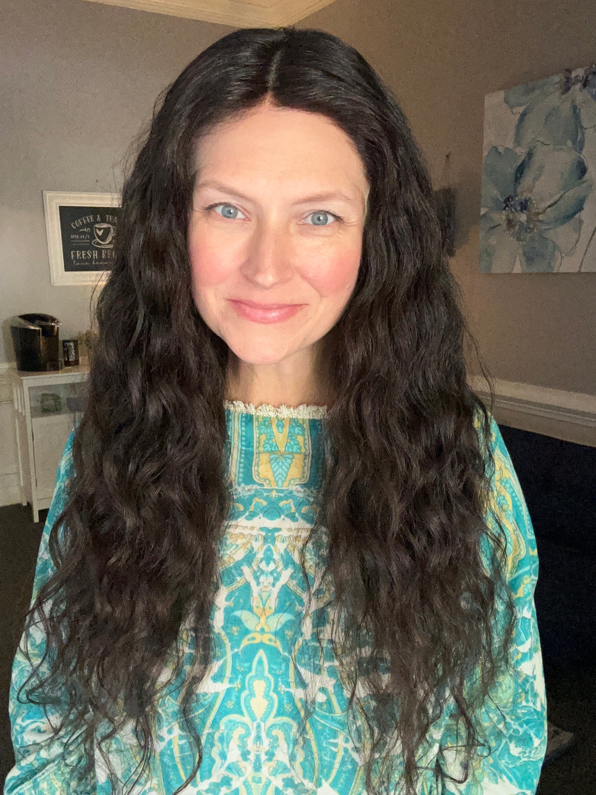 *Ready to Ship* Full Wig - Silk top Lace Front Natural Black 23-25”