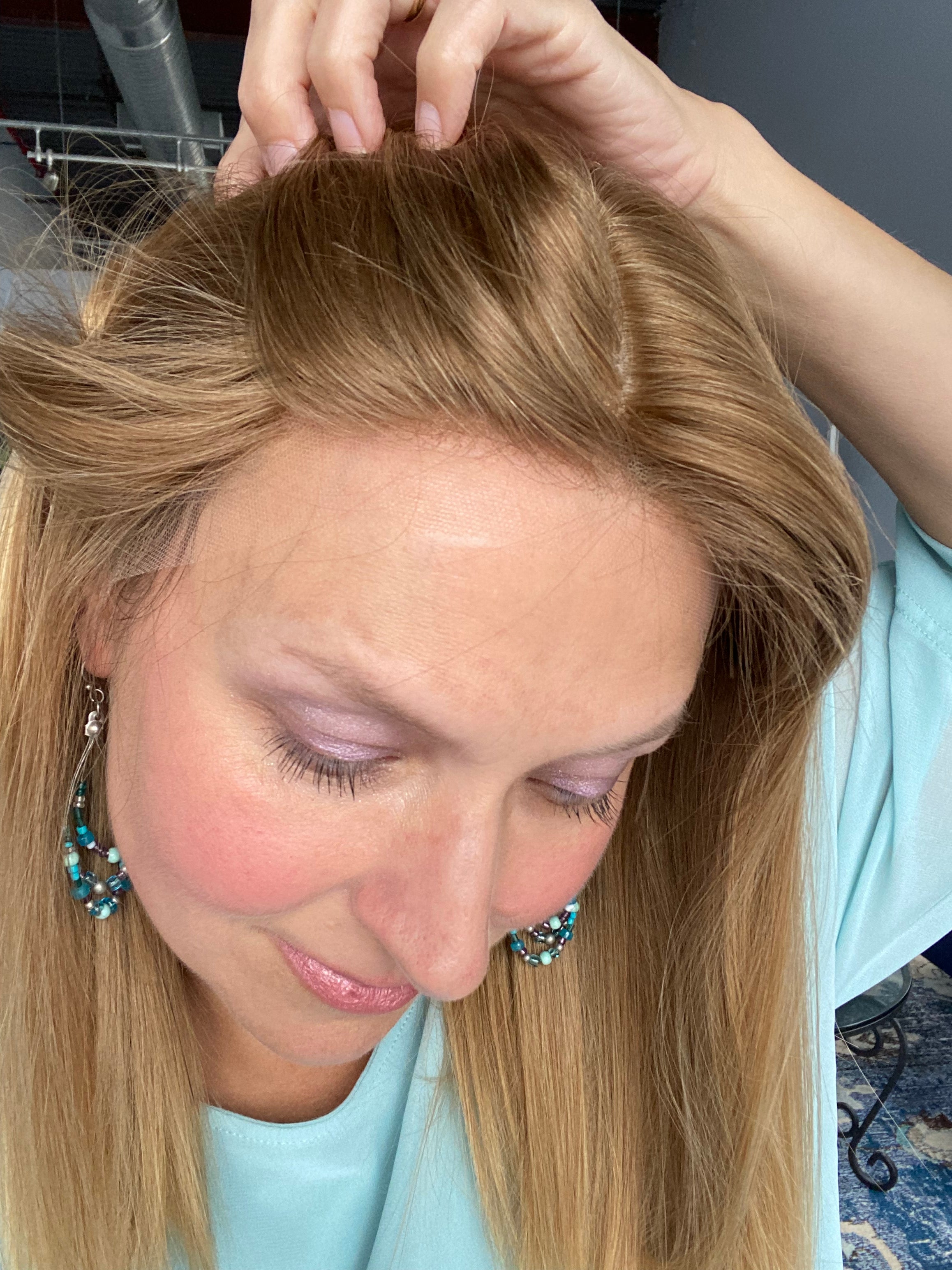 Full Wig- True Virgin European Blonde Gradient, Medium Cap ,13-17