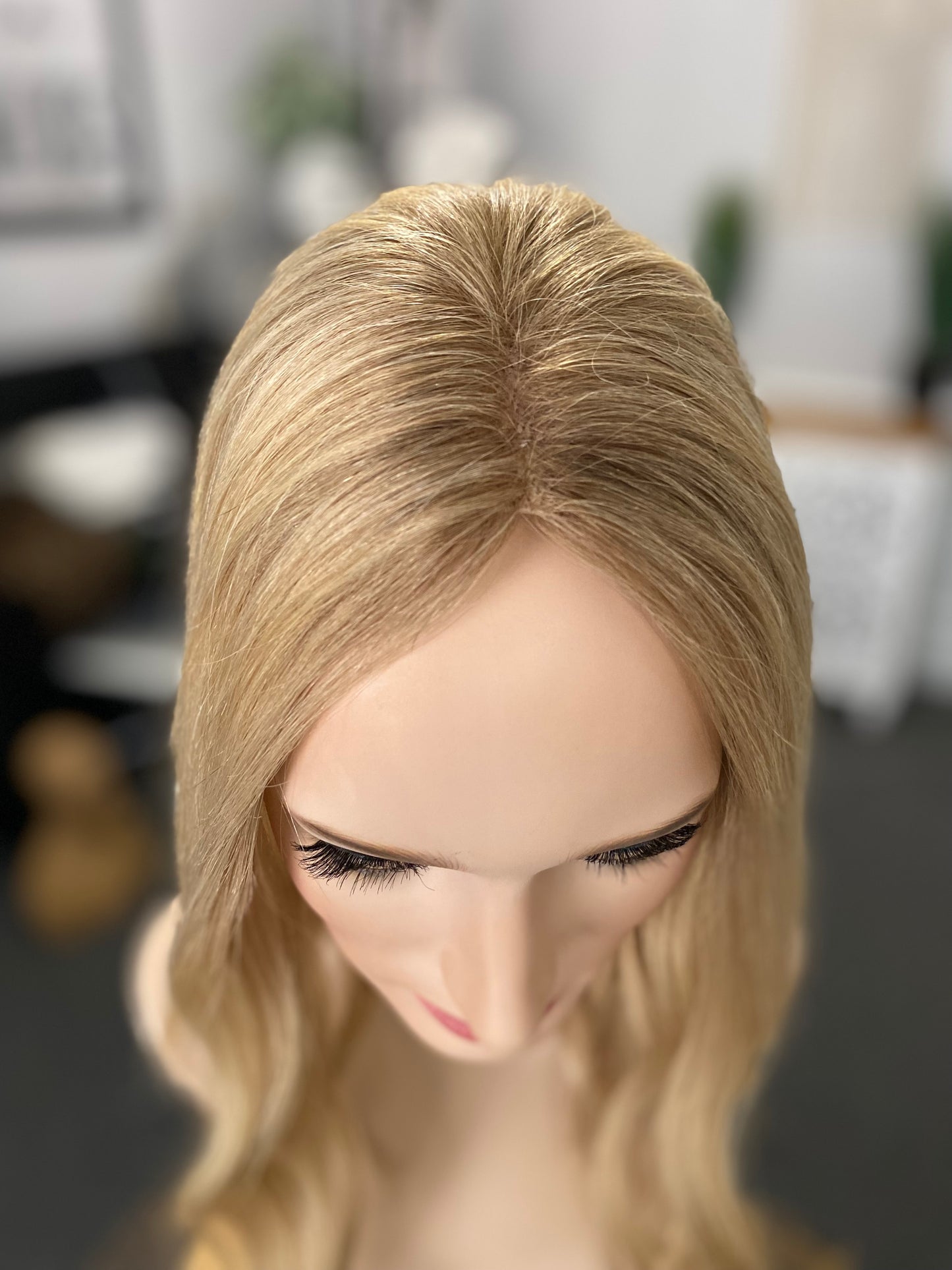 Mono Topper- Light warm blond 5x6, 17-19”