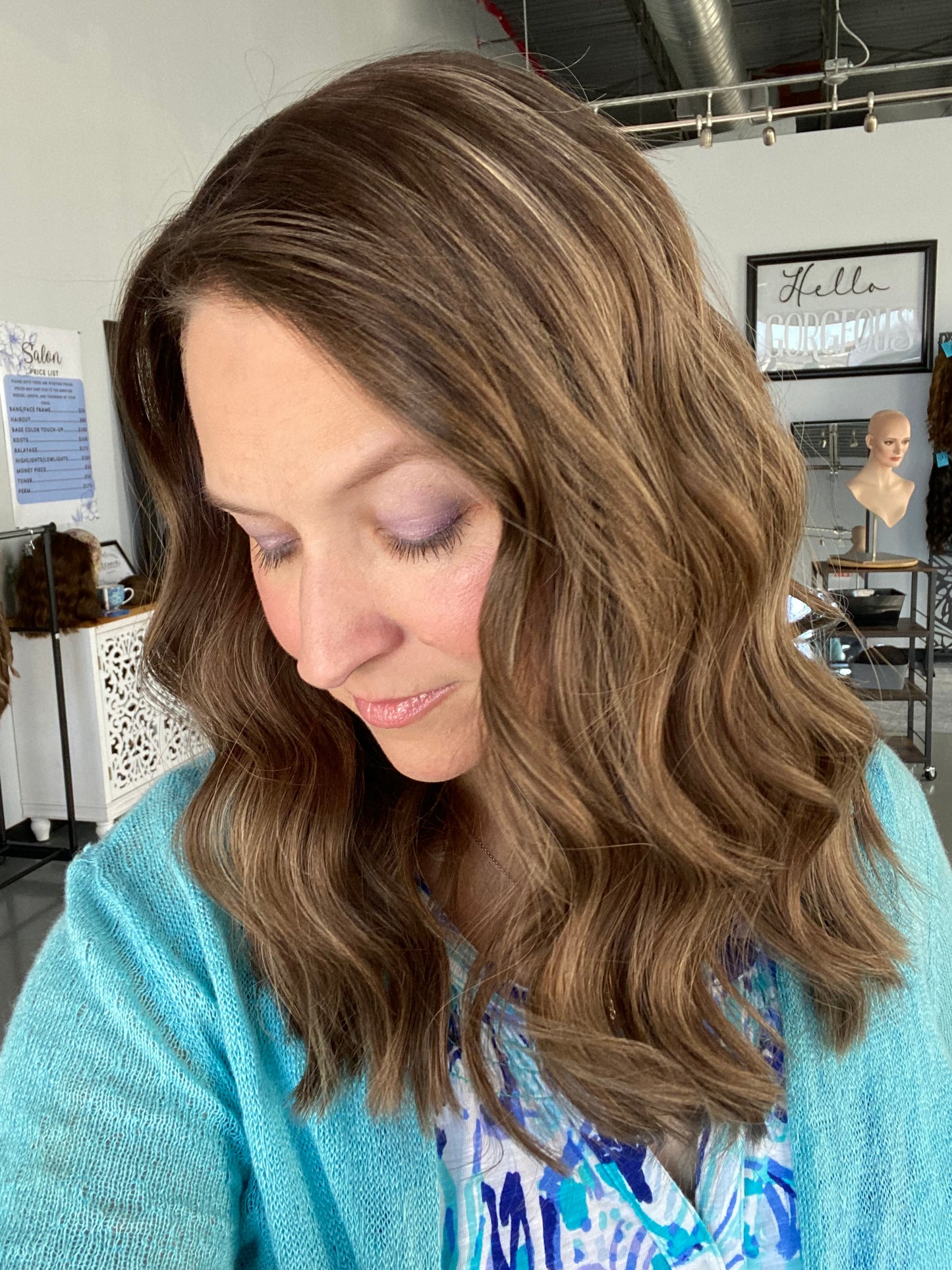 Lace Top Topper - Heather- 16”