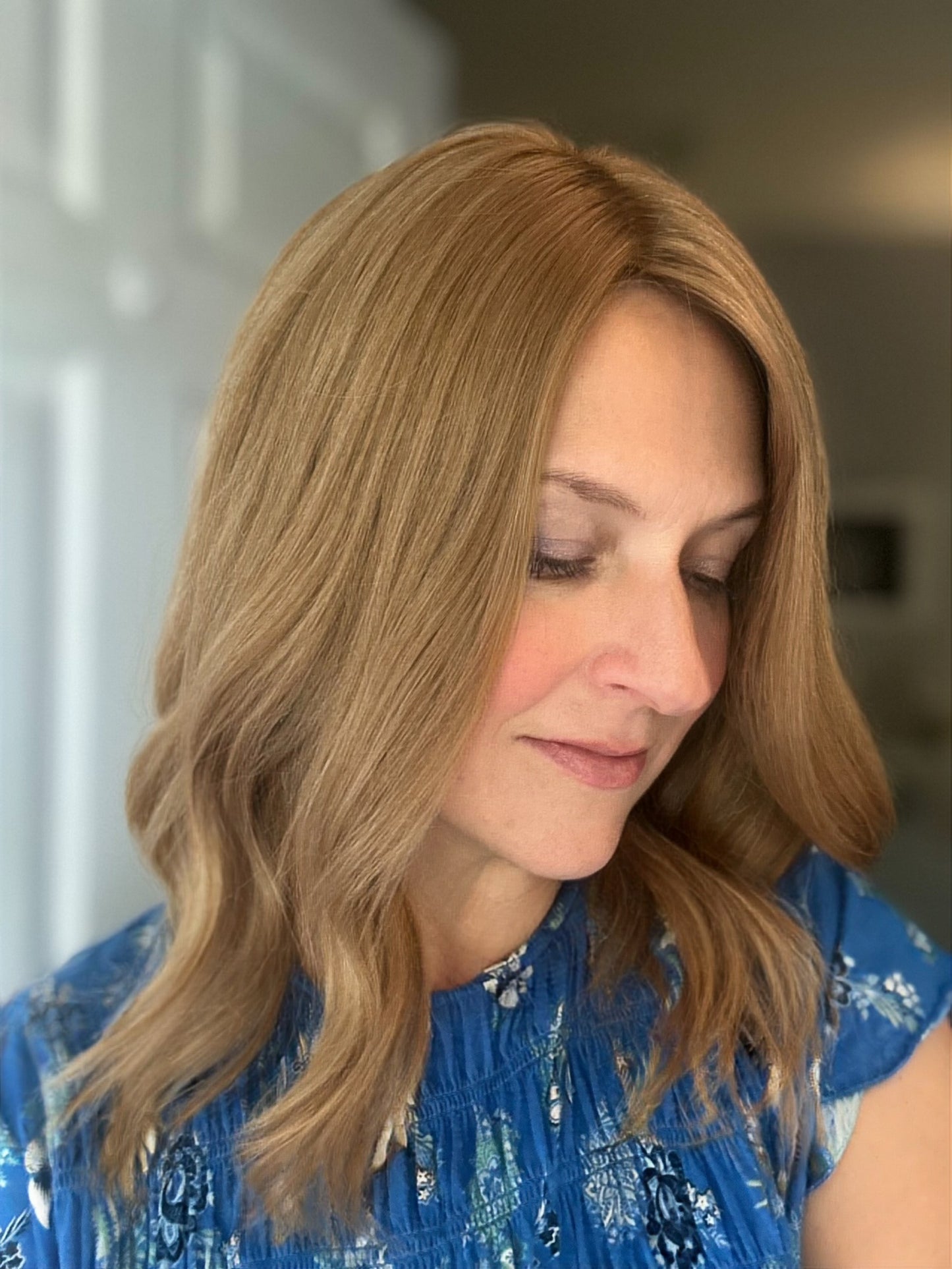 Topper- Strawberry Blonde, Virgin European Level 7,  14-17” Ready to ship