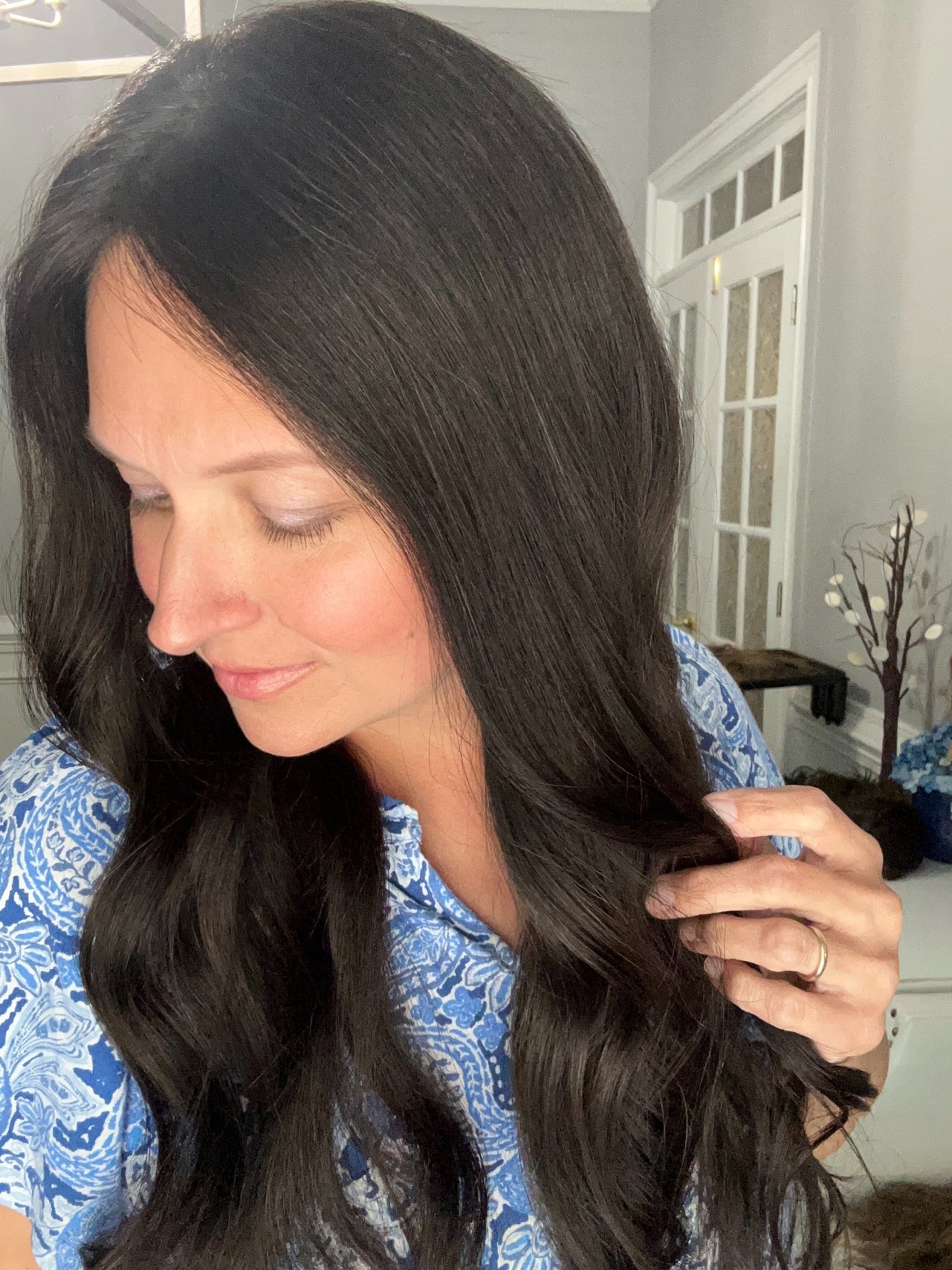 Topper - Sample -Natural Black, 9x9 22-24”