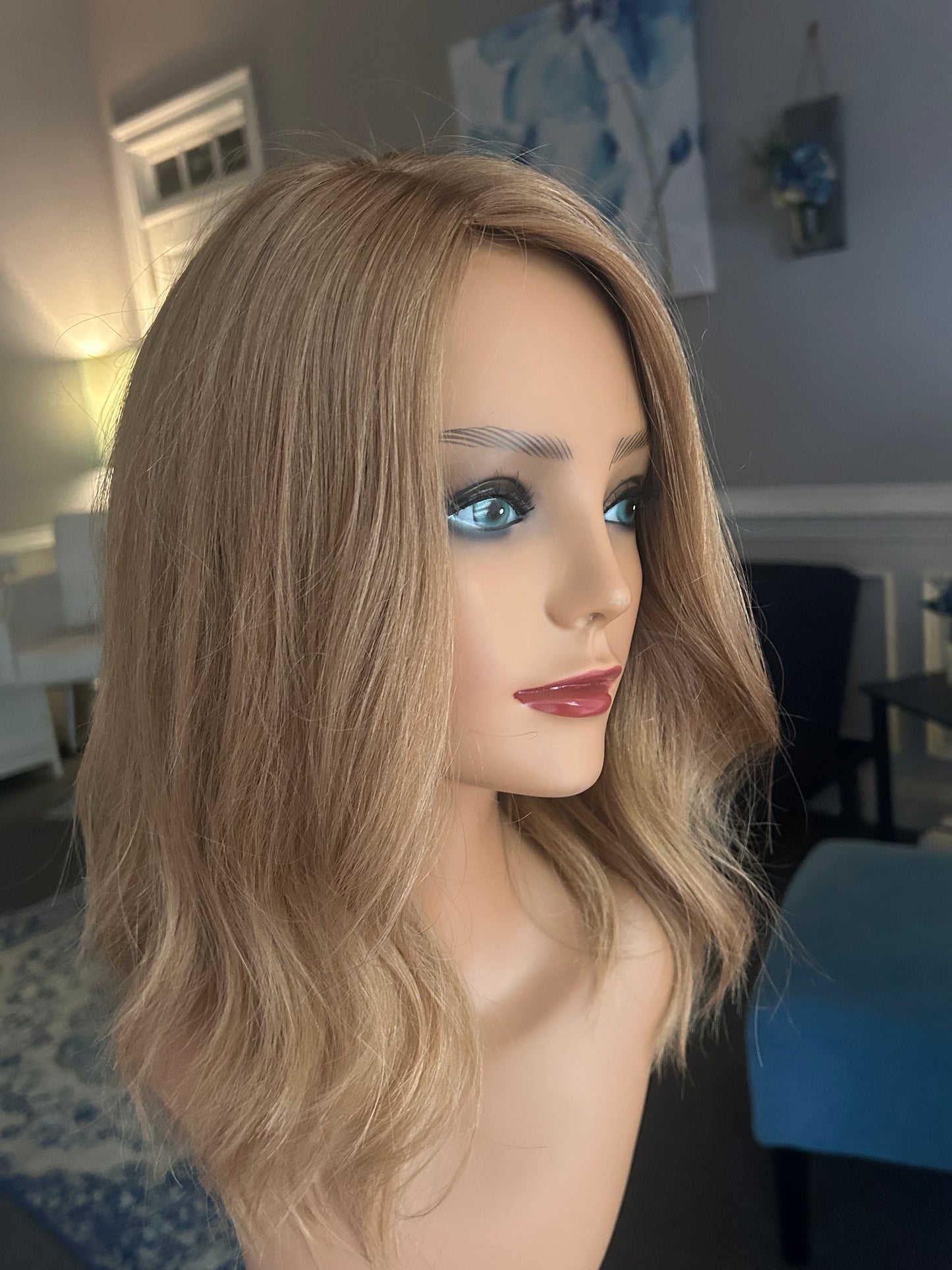 Topper- Strawberry Blonde, Virgin European Level 7,  14-17” Ready to ship
