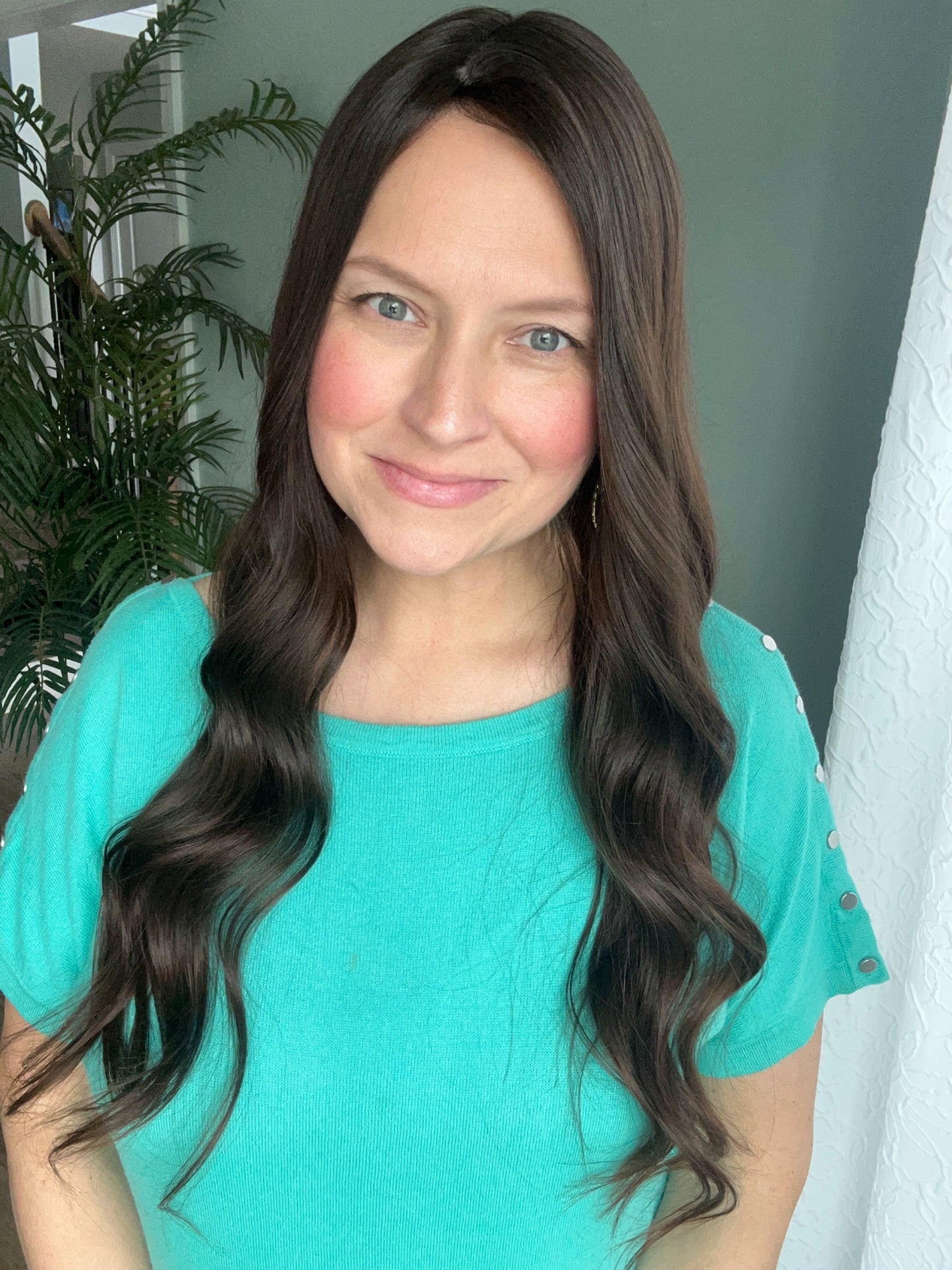 Ready to ship True Virgin European hair Topper-Level 2 dark brown,9x9, 25”