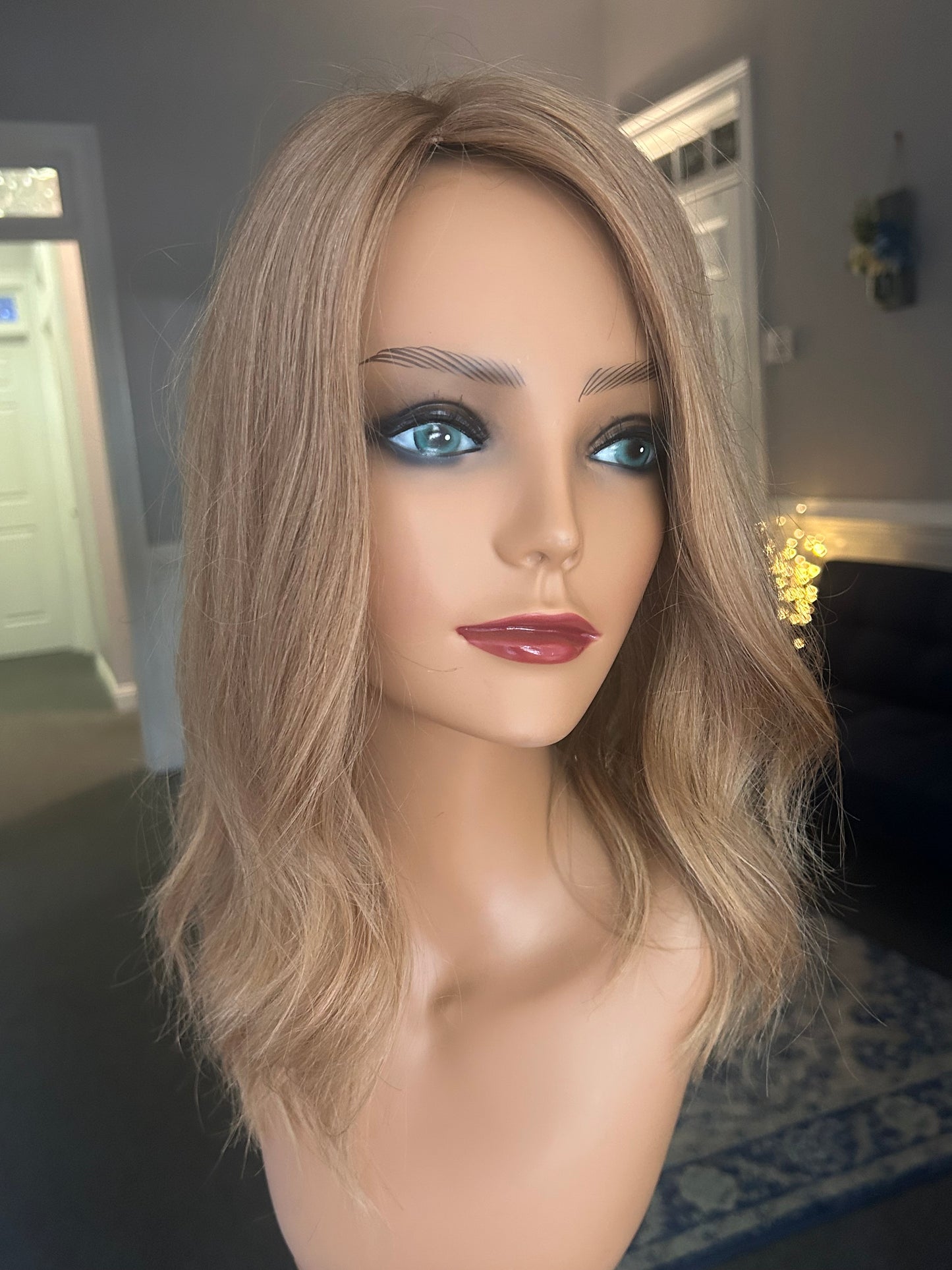 Topper- Strawberry Blonde, Virgin European Level 7,  14-17” Ready to ship