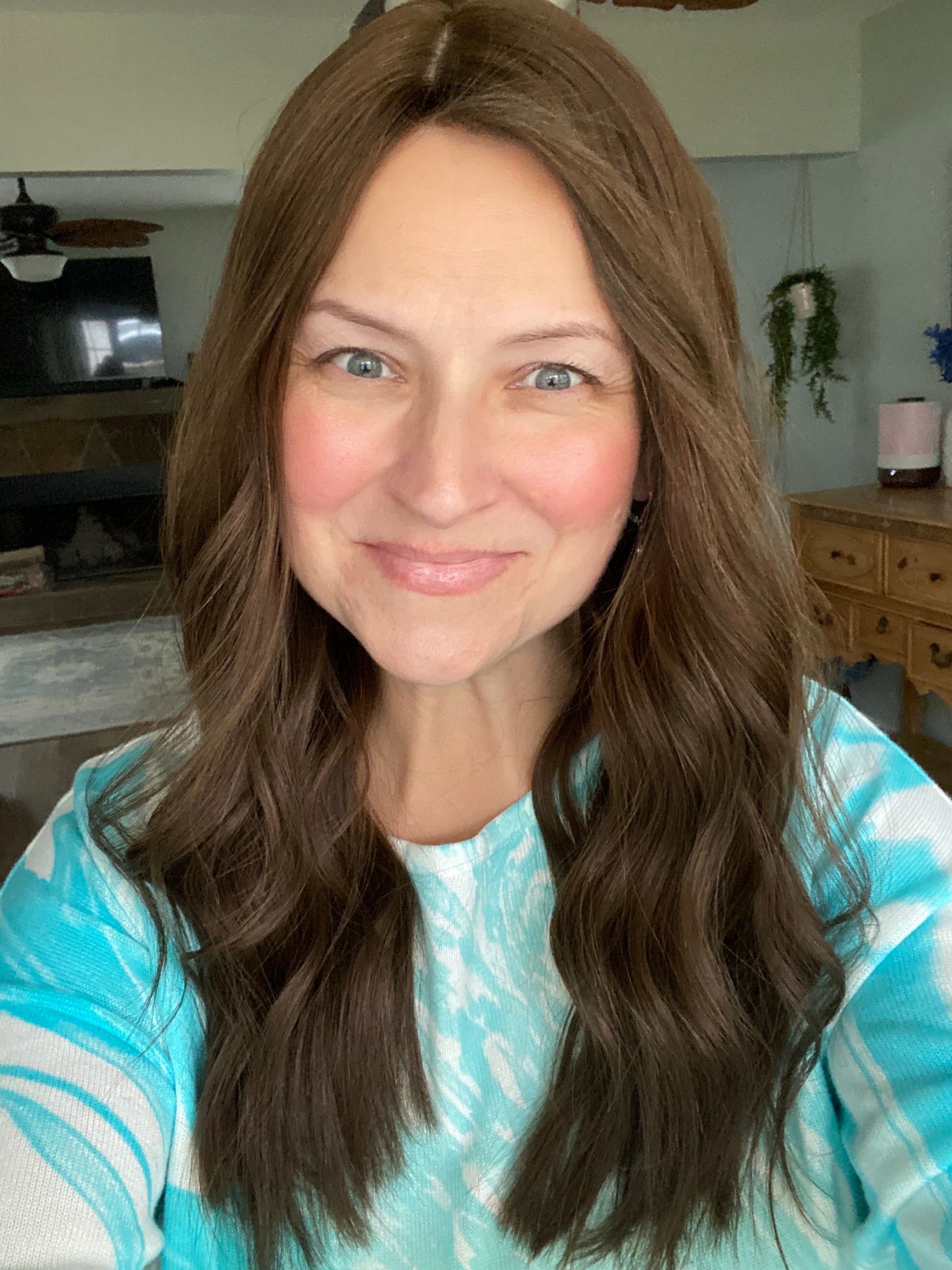 Neutral medium brown approx. level 4 Human Hair Topper