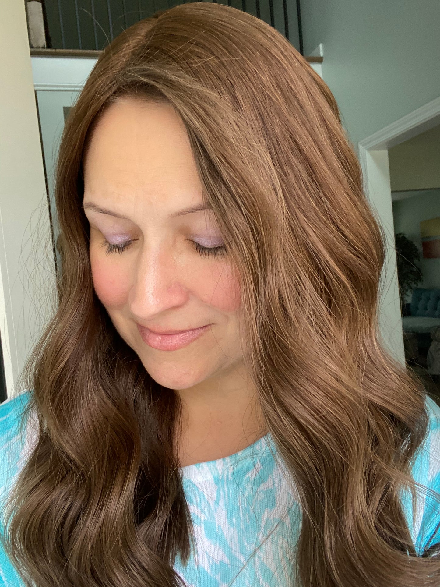 Neutral medium brown approx. level 4 Human Hair Topper