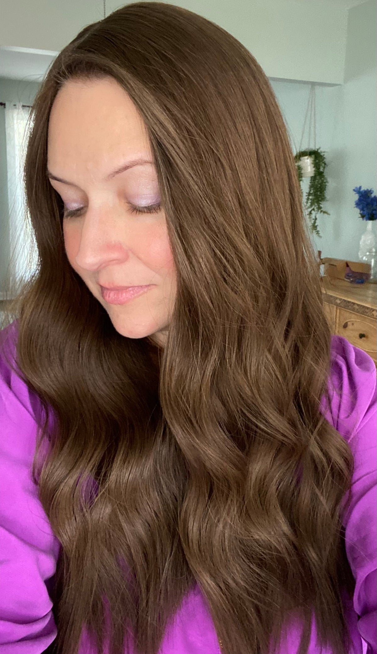 Neutral/Cool Medium Brown approx. Level 4 Human Hair Topper