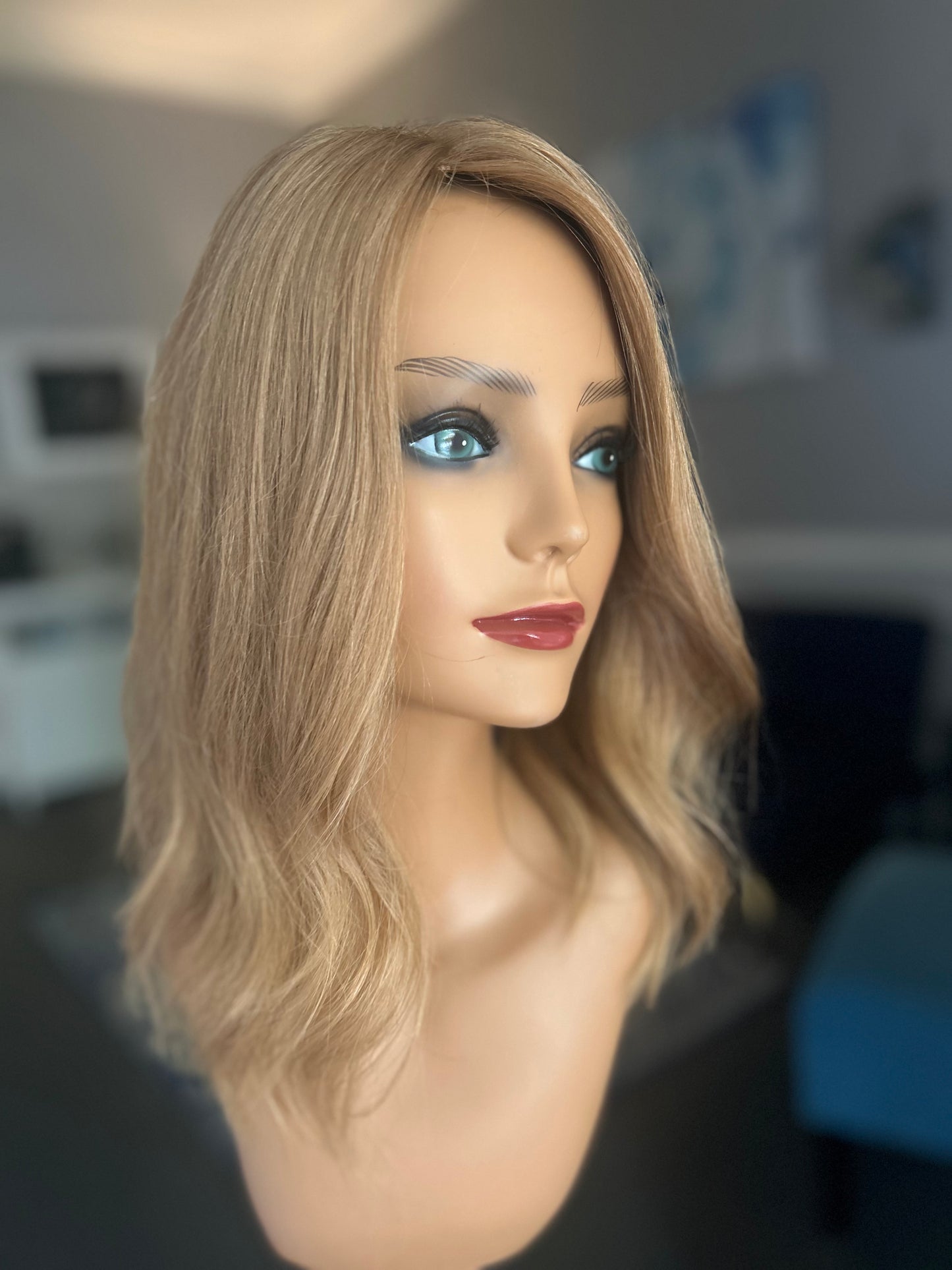 Topper- Strawberry Blonde, Virgin European Level 7,  14-17” Ready to ship