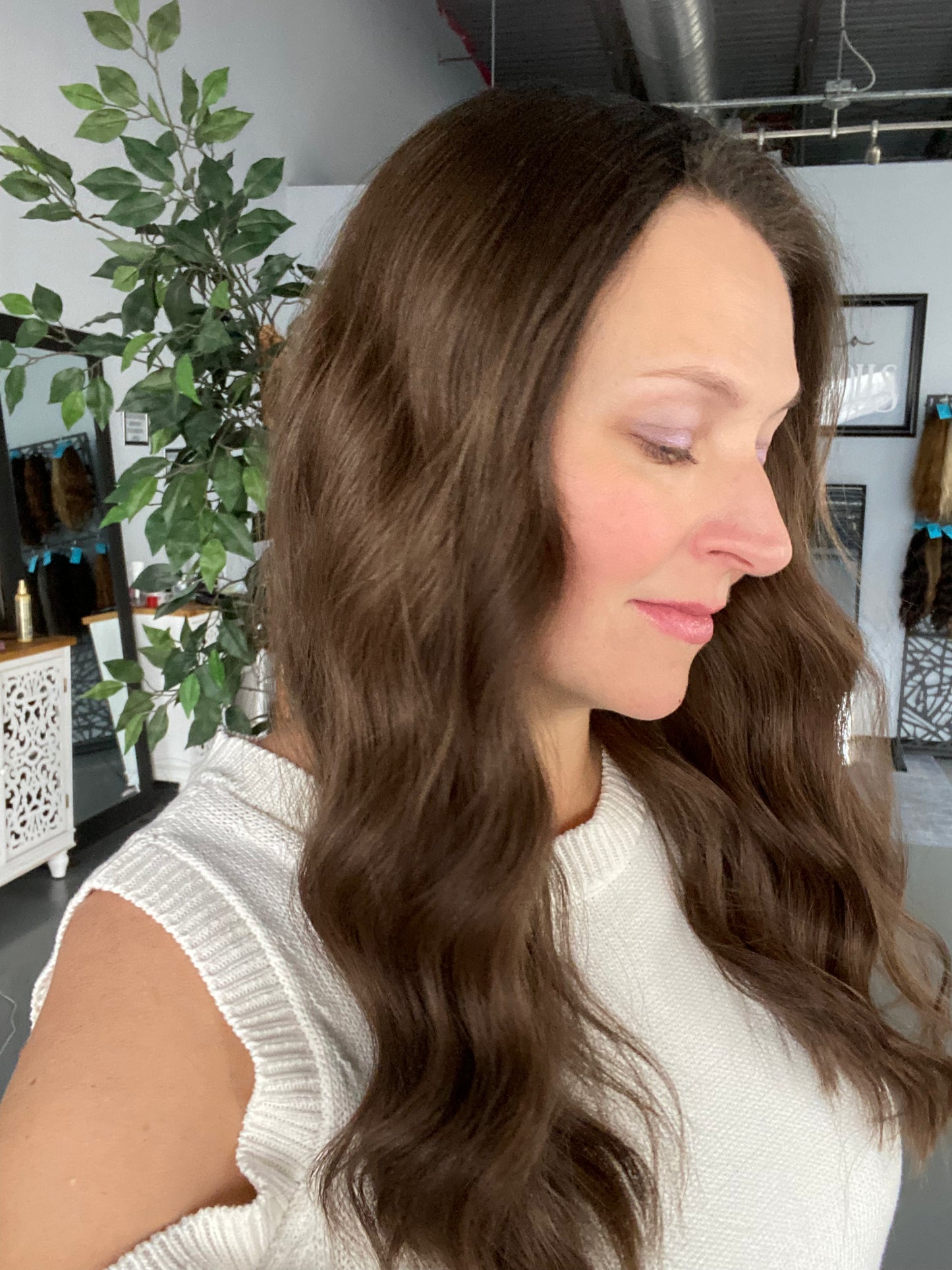 Lace Top Topper - Dove, 19”