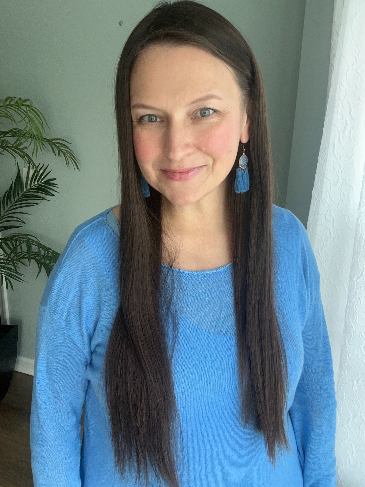 Ready to ship True Virgin European hair Topper-Level 2 dark brown,9x9, 25”