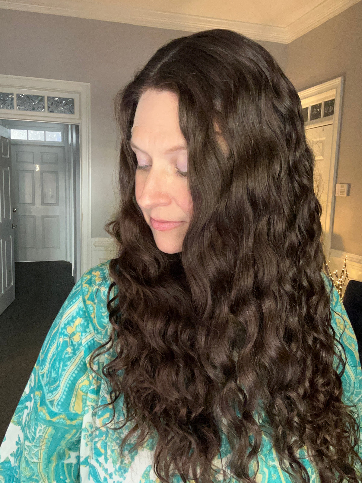 *Ready to Ship* Full Wig - Silk top Lace Front Dark brown 22-25”