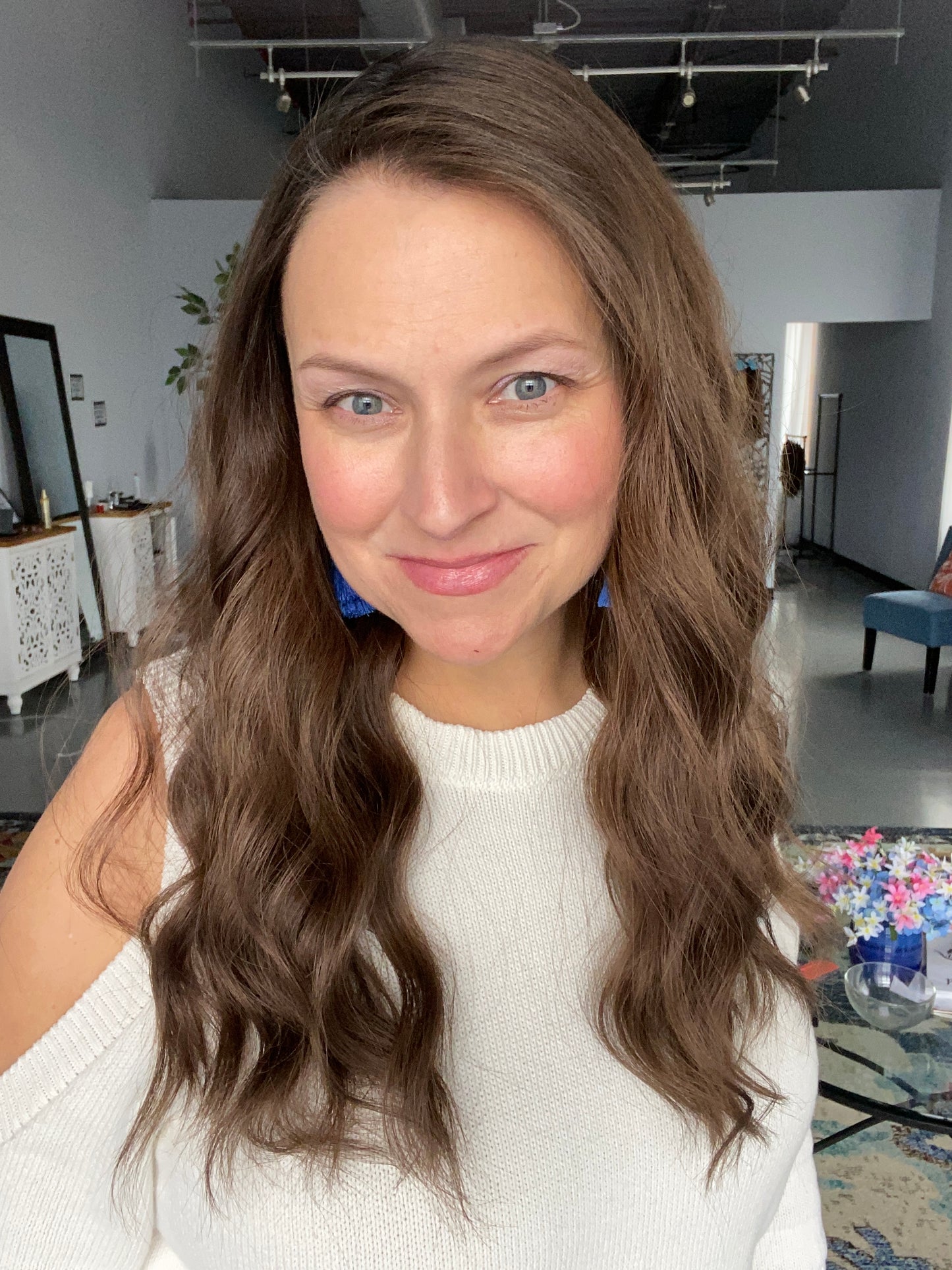 Lace Top Topper - Dove, 19”