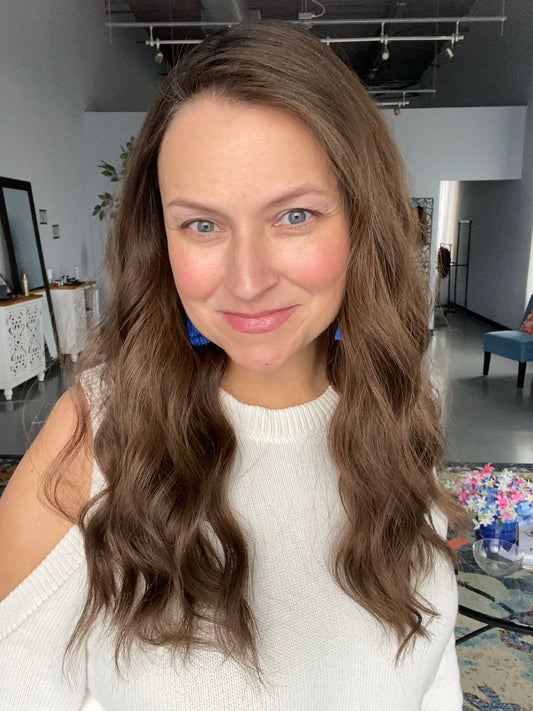 Lace Top Topper - Dove, 17”