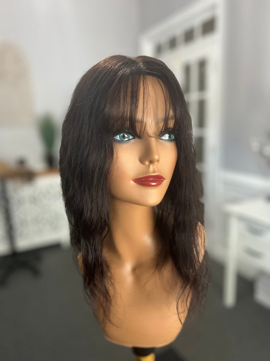 Sample topper/natural Black- 4.5x3, 15”