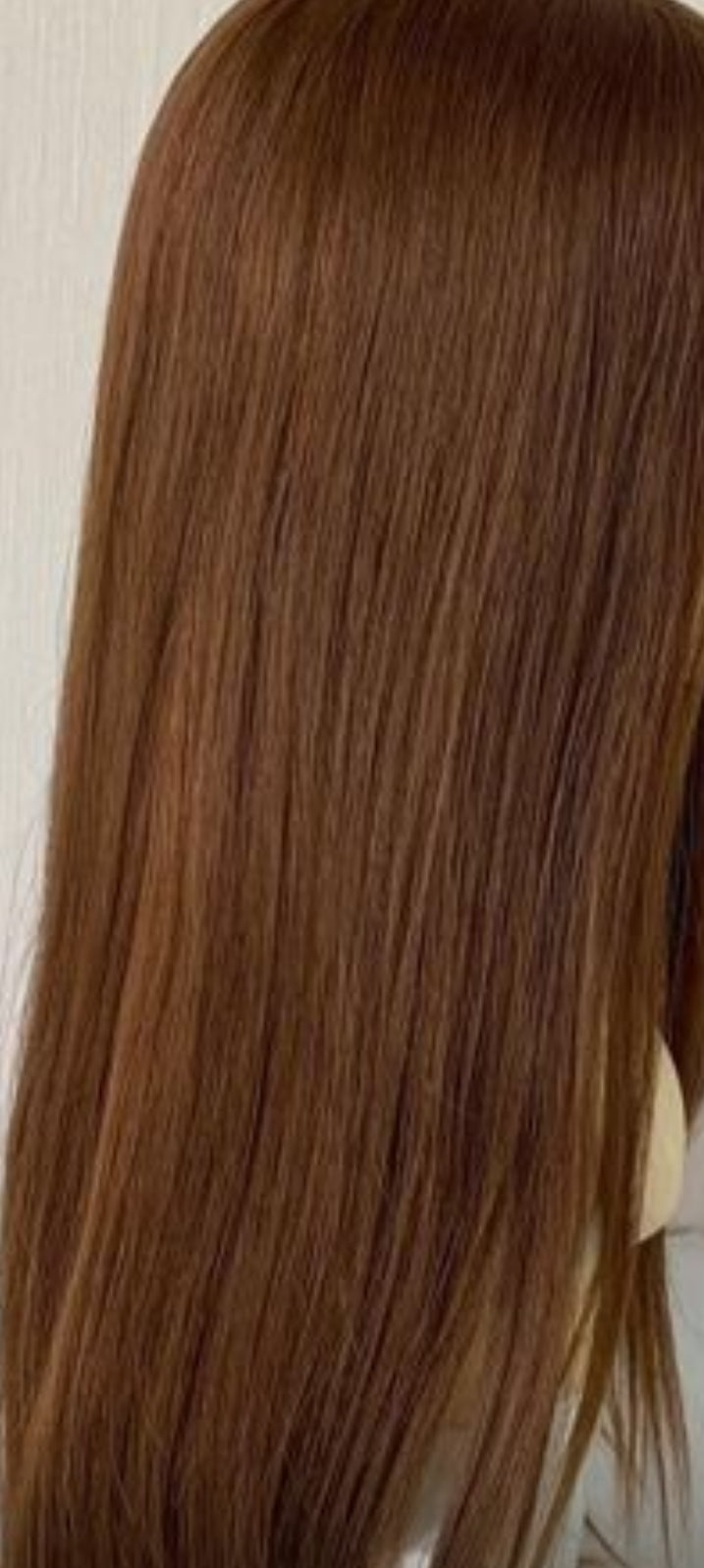 Silk Top Topper - Light warm brown, 23”