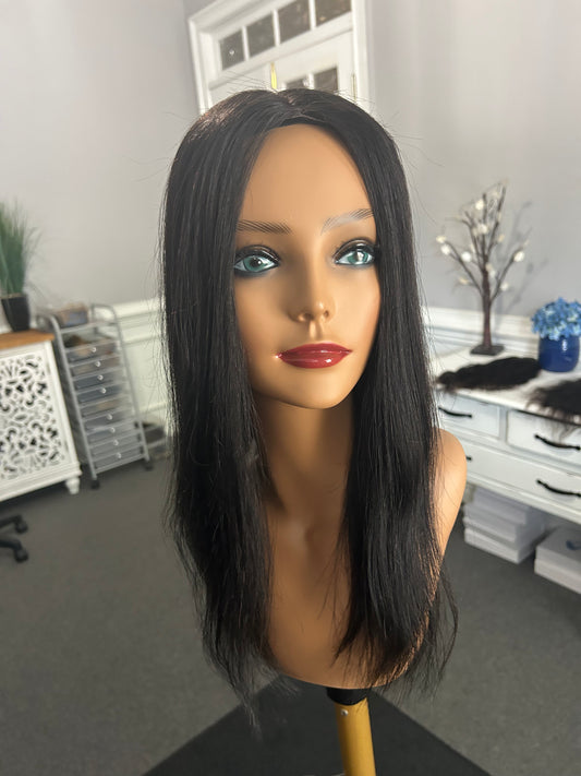 Sample topper/natural Black- 5x6, 18”