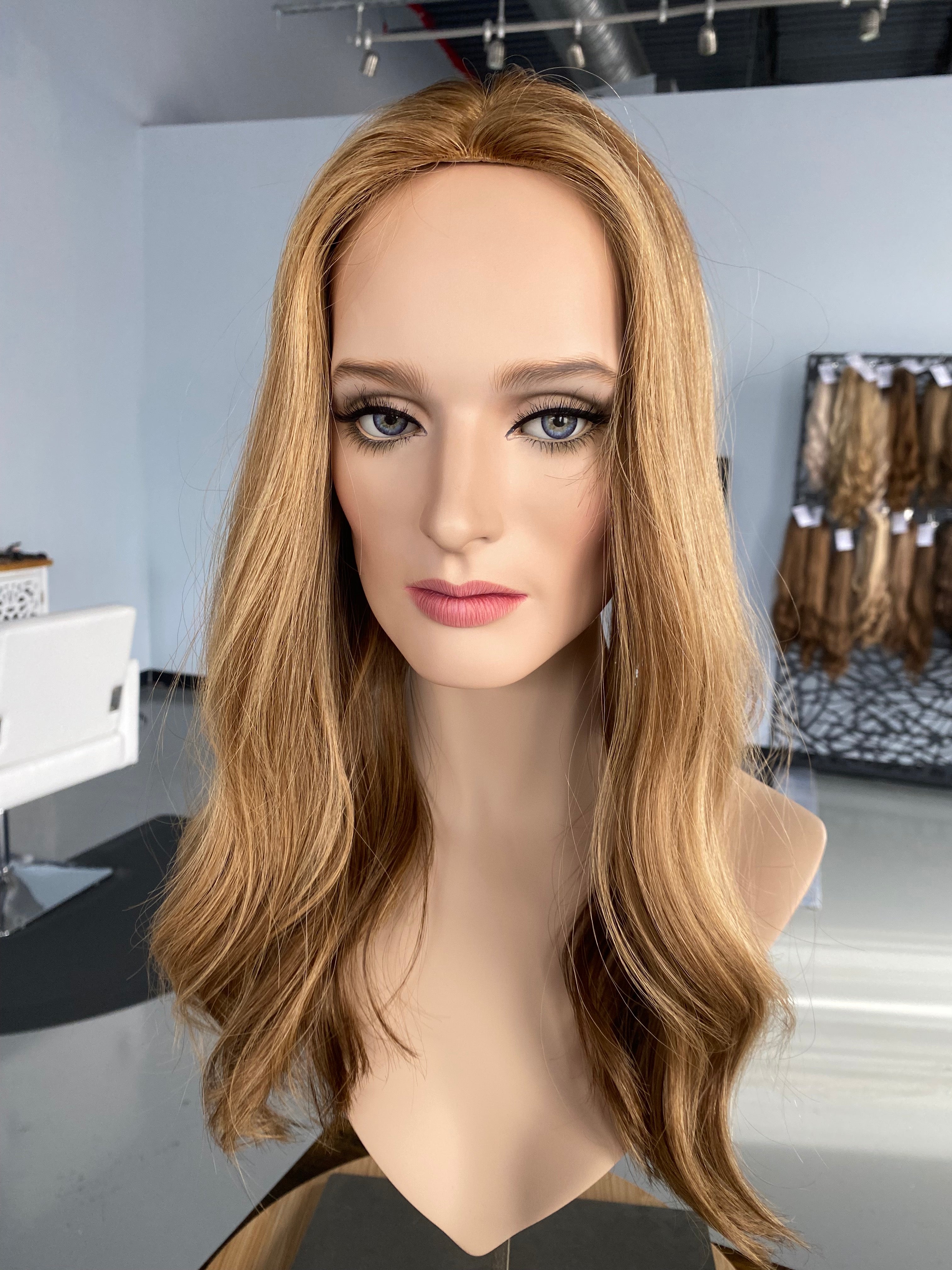 Topper-  Specialty Color Strawberry Blonde, 8x8, 17-20
