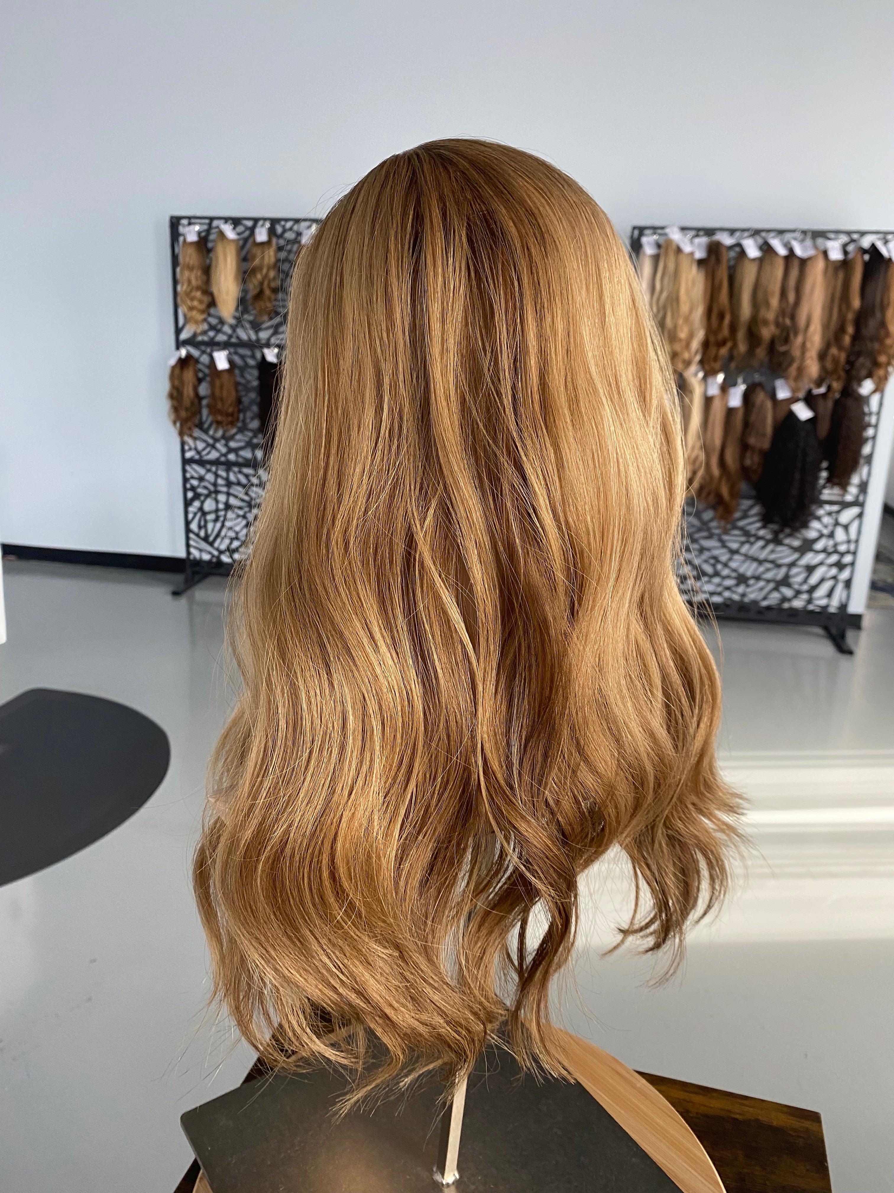 Topper-  Specialty Color Strawberry Blonde, 8x8, 17-20