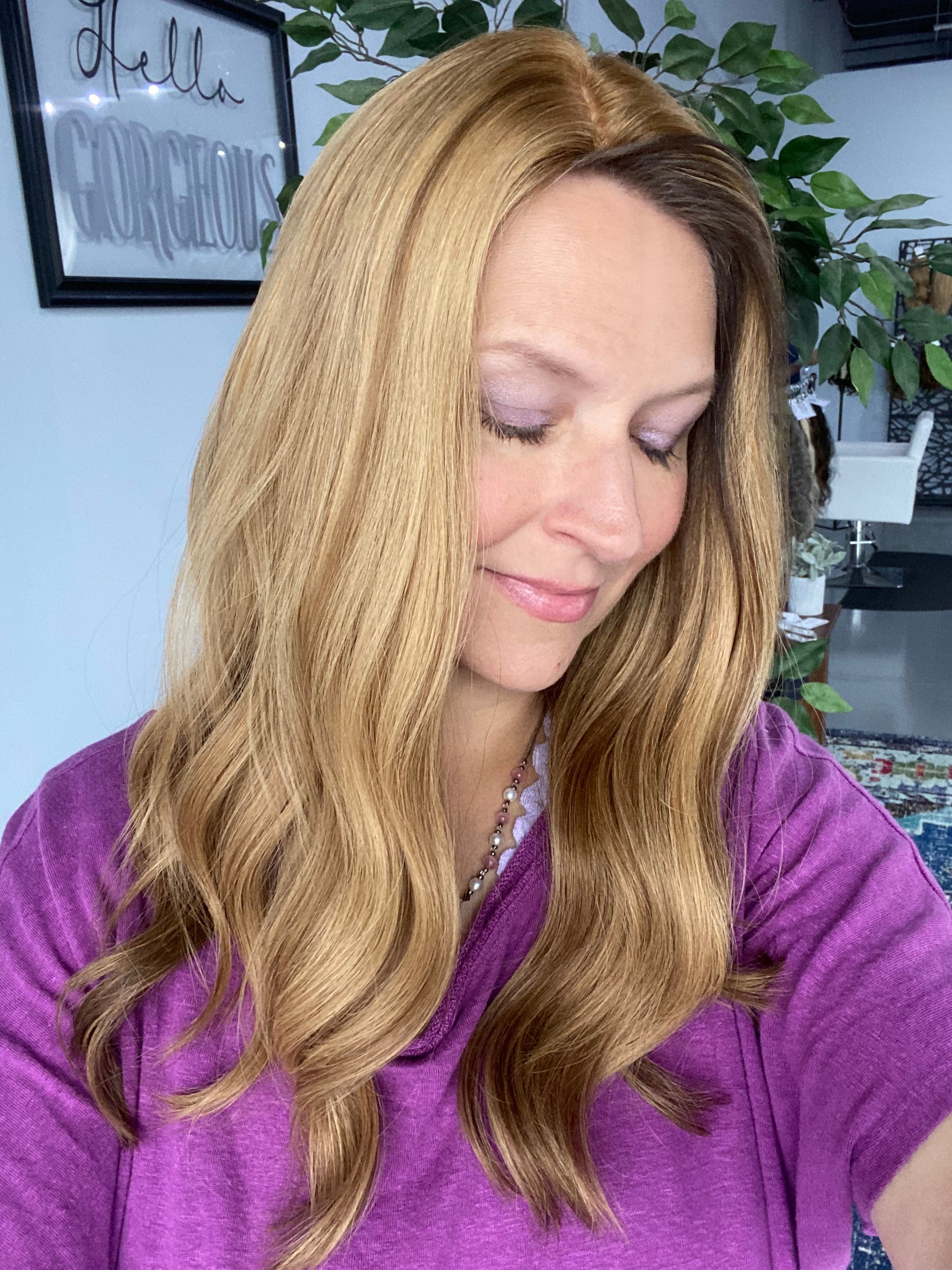 Topper-  Specialty Color Strawberry Blonde, 8x8, 17-20