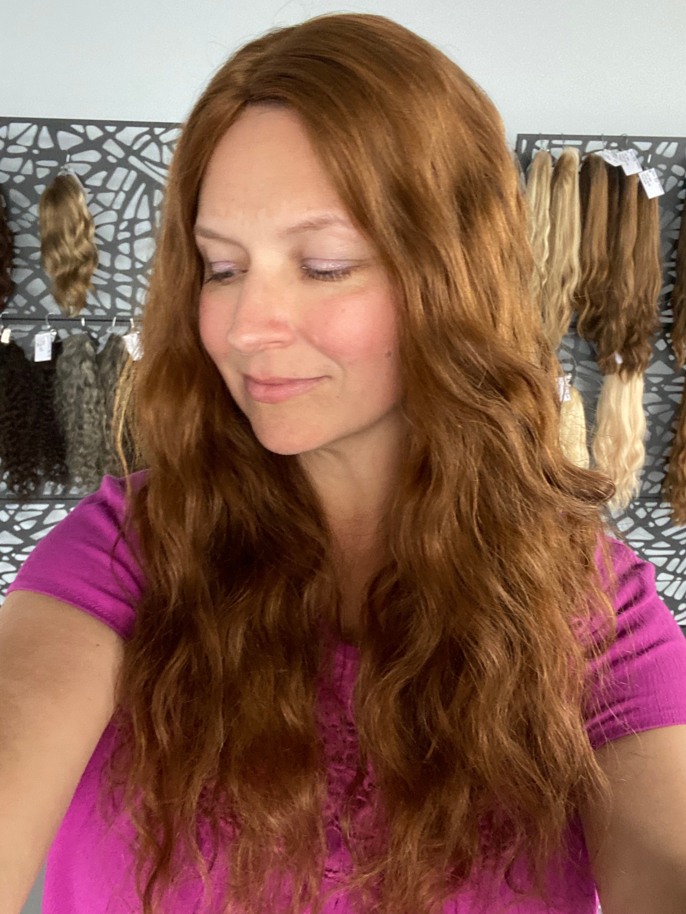 Topper - Wavy Light Ginger, 7x7, 21-23
