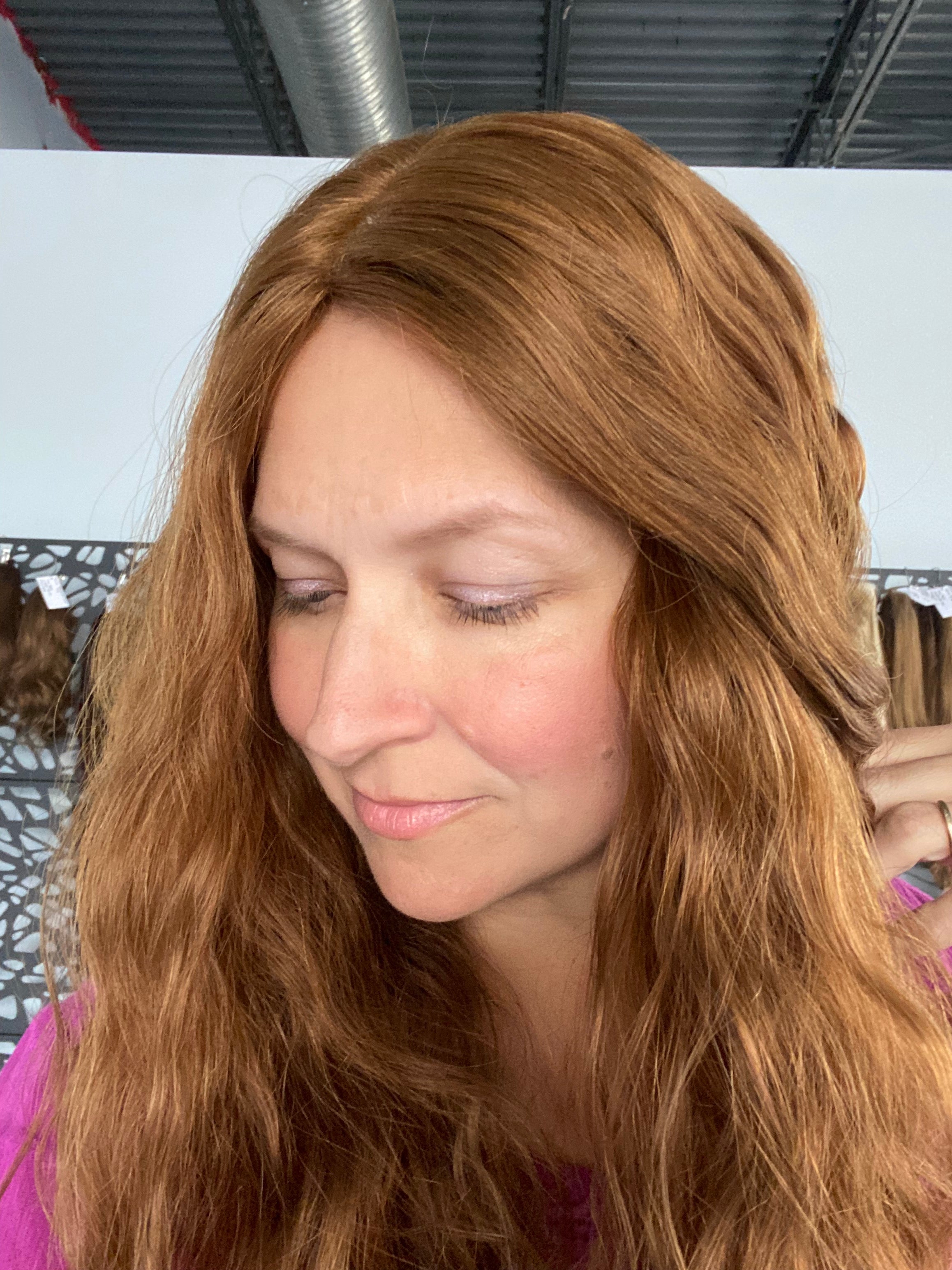 Topper - Wavy Light Ginger, 7x7, 21-23