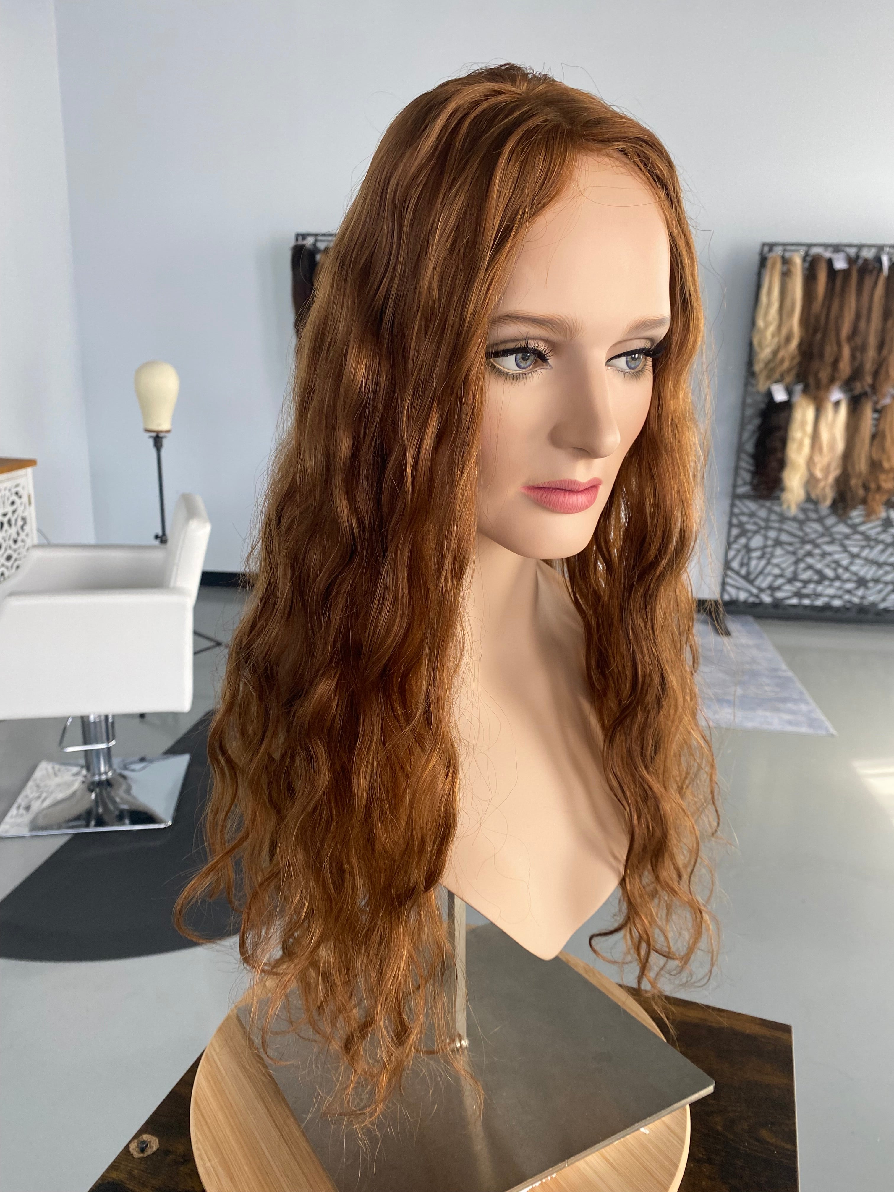 Topper - Wavy Light Ginger, 7x7, 21-23